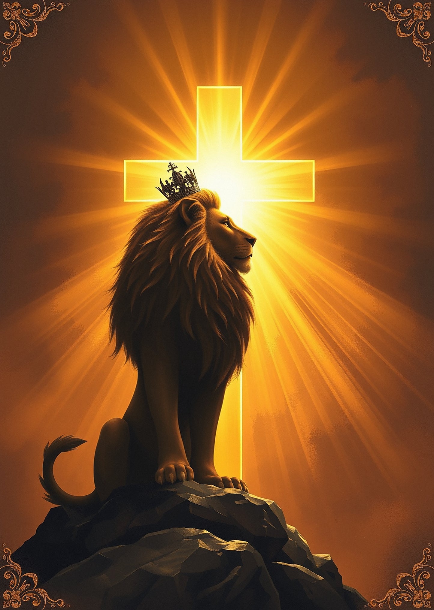 Lion and Cross