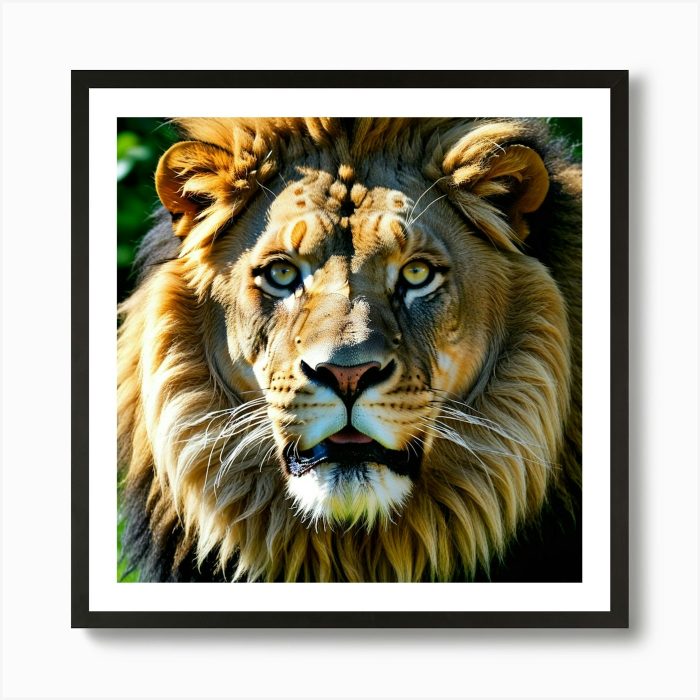 Lion photo 2 Art Print Framed Wall Art Poster Canvas Print Picture