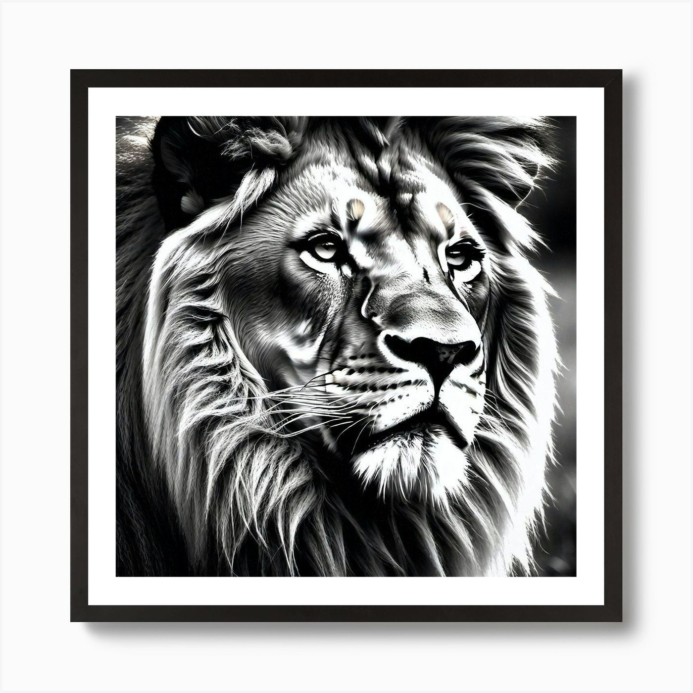 Lion art 83 Art Print Framed Wall Art Poster Canvas Print Picture