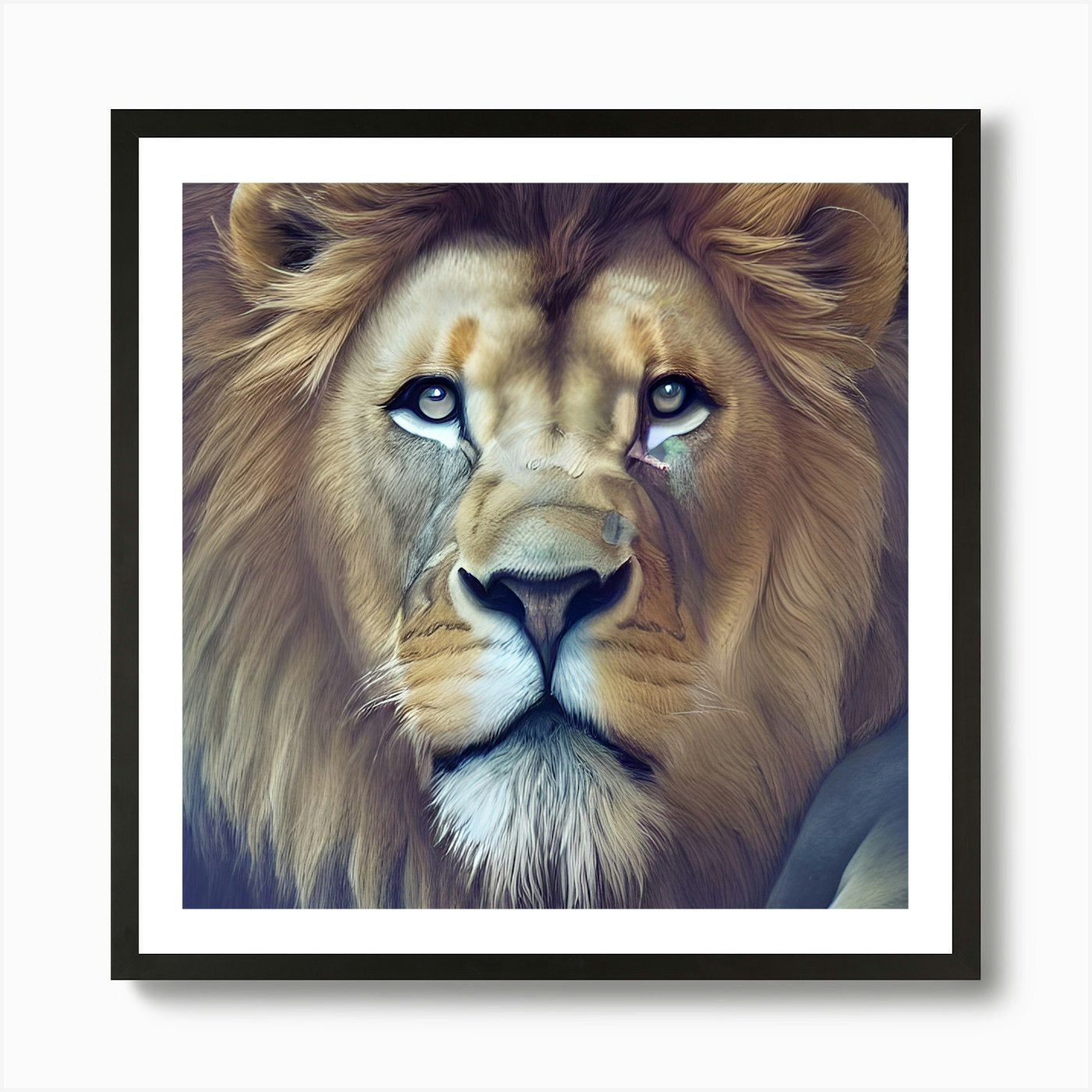 Lionesque Art Print Framed Wall Art Poster Canvas Print Picture