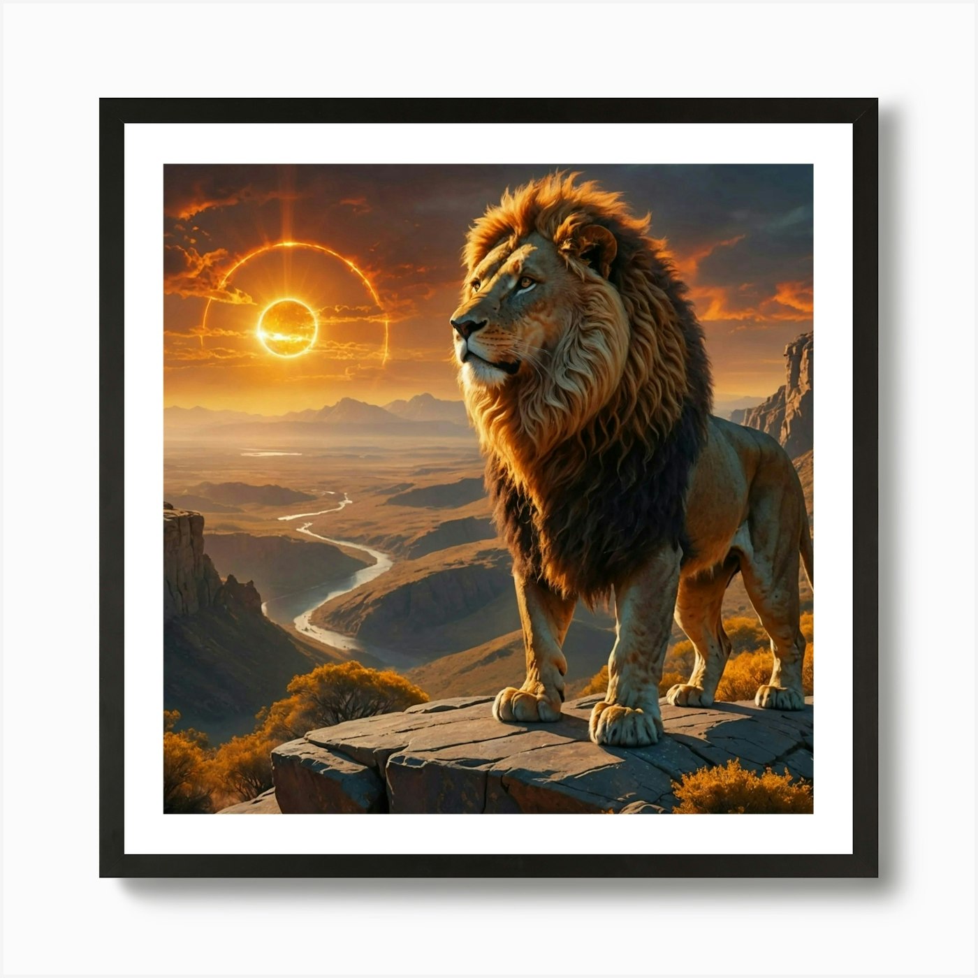 Lion King 4 Art Print Framed Wall Art Poster Canvas Print Picture