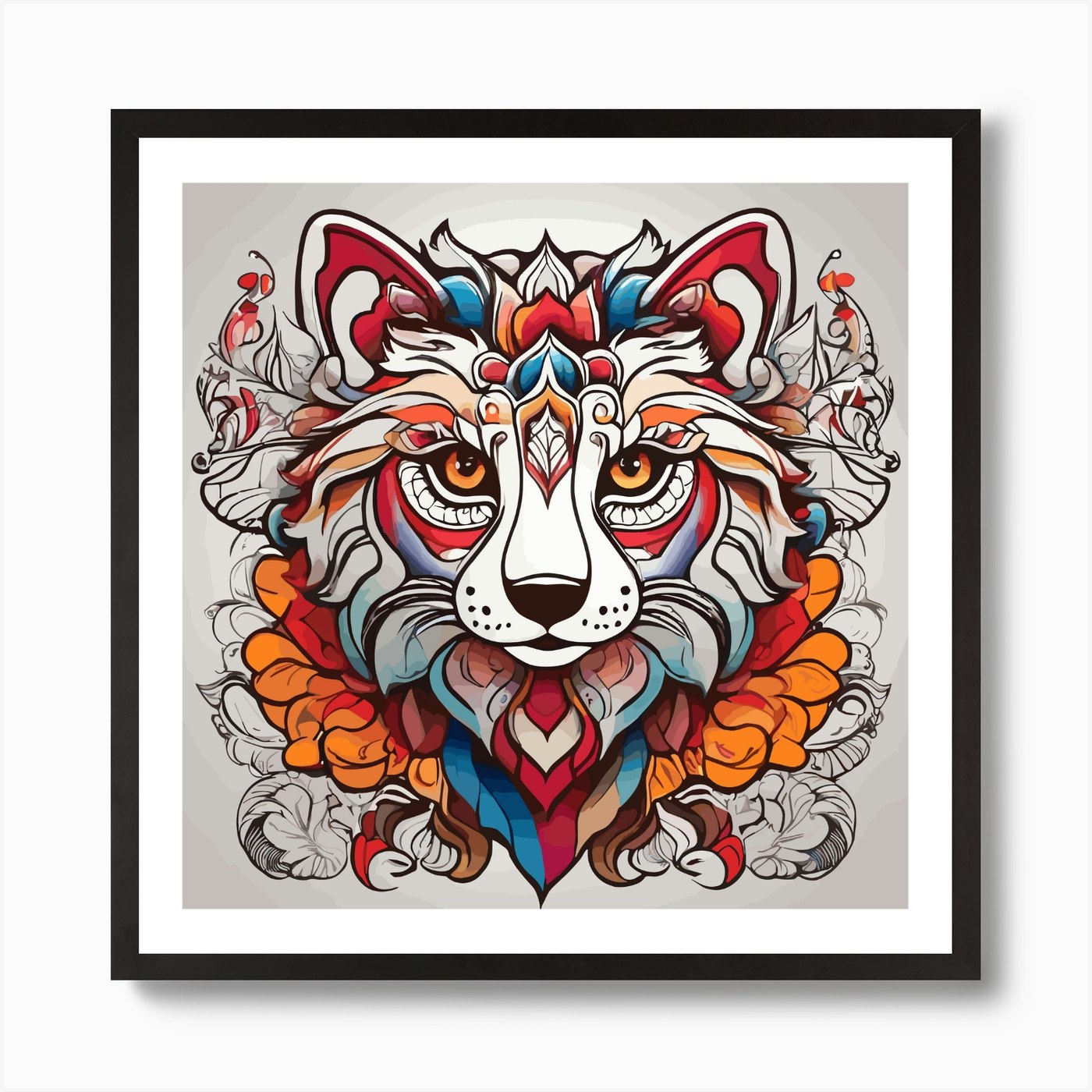 lion Head Art Print Framed Wall Art Poster Canvas Print Picture