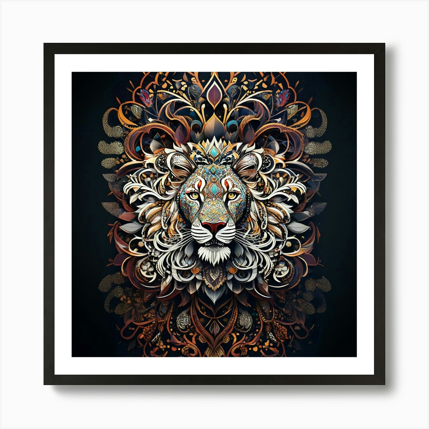 Lion Art Art Print Framed Wall Art Poster Canvas Print Picture