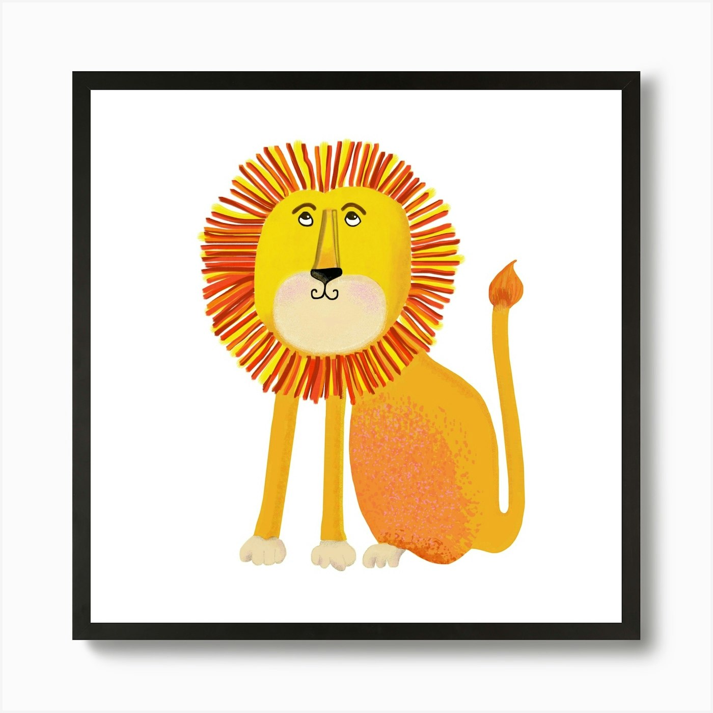 The Lion Art Print Framed Wall Art Poster Canvas Print Picture