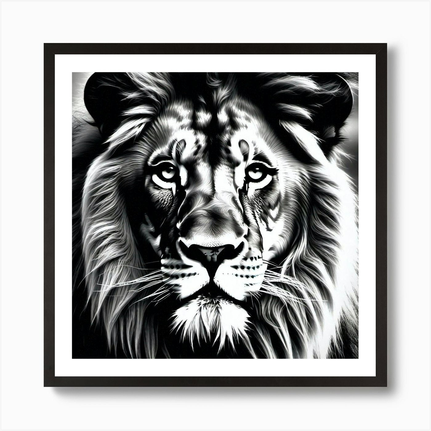 Lion Painting 116 Art Print Framed Wall Art Poster Canvas Print Picture