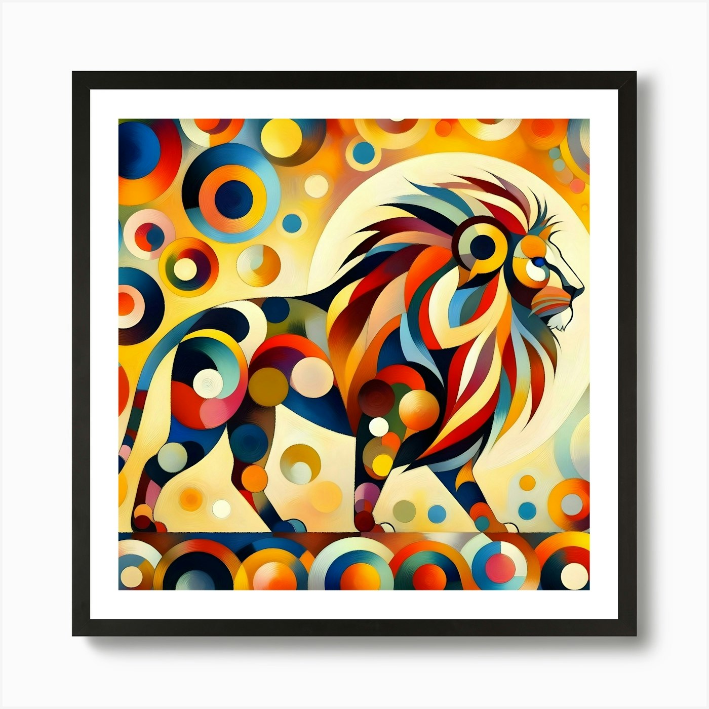Lion Painting Art Print Framed Wall Art Poster Canvas Print Picture