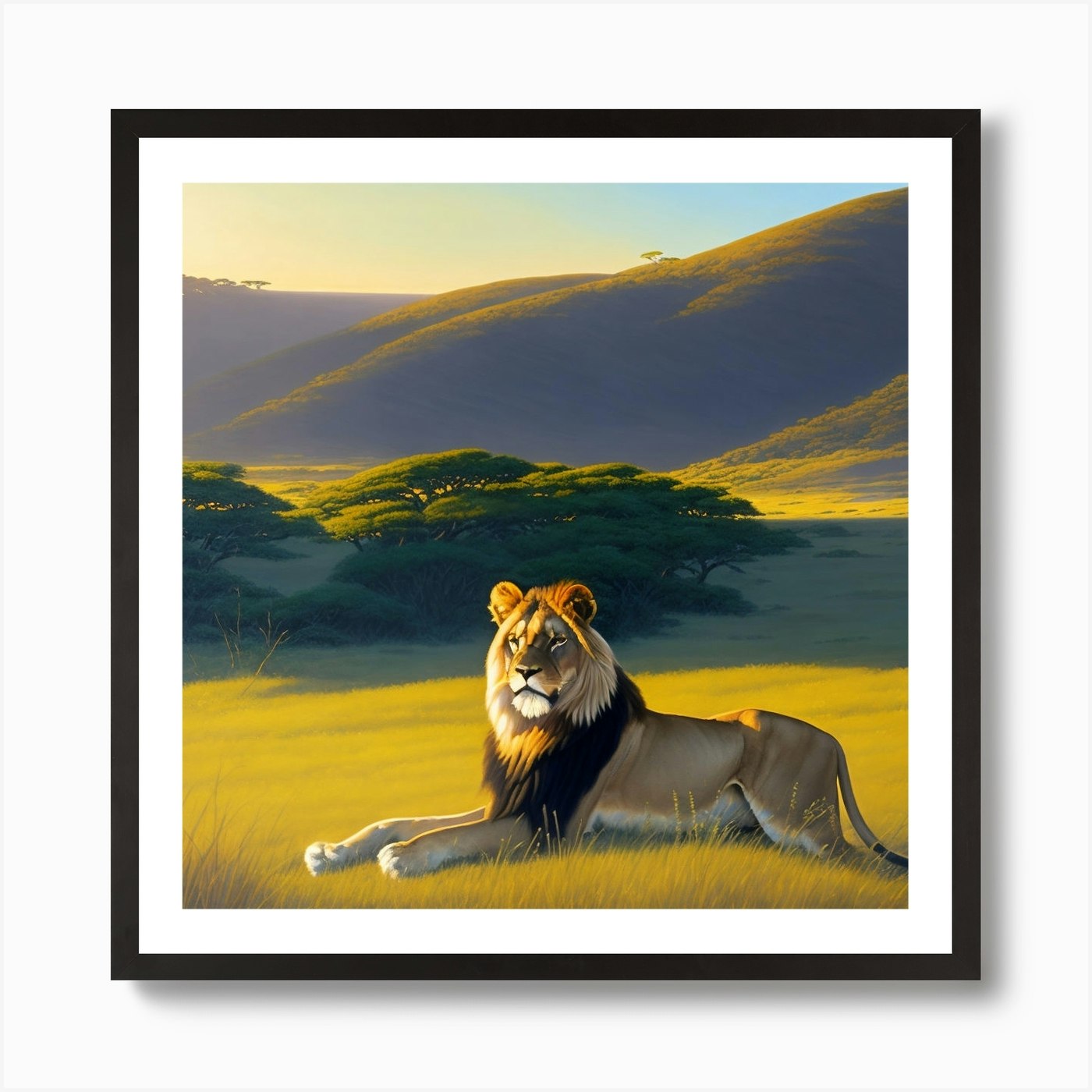 Lion King 1 Art Print Framed Wall Art Poster Canvas Print Picture