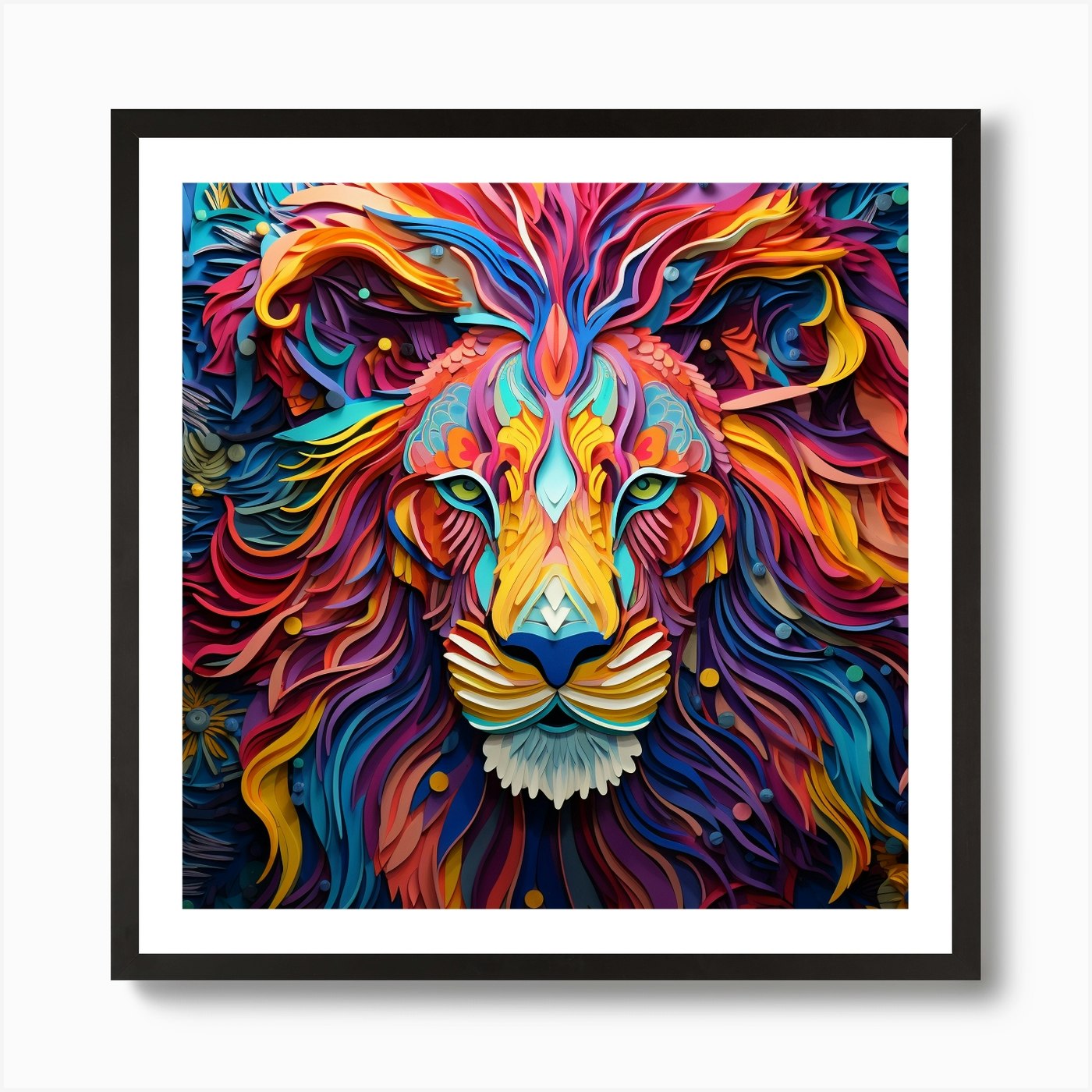 Lion Art Art Print Framed Wall Art Poster Canvas Print Picture