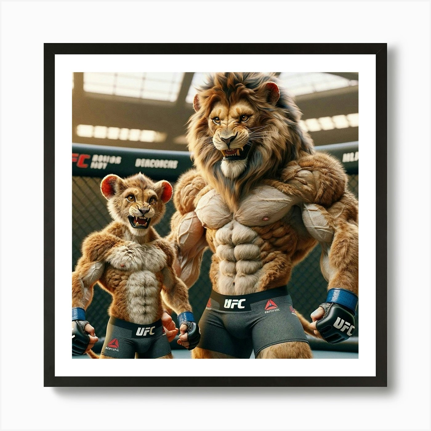 Ufc Lions Art Print Framed Wall Art Poster Canvas Print Picture