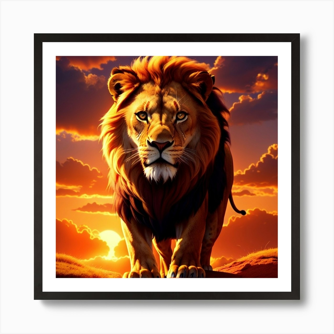 The lion king Art Print Framed Wall Art Poster Canvas Print Picture