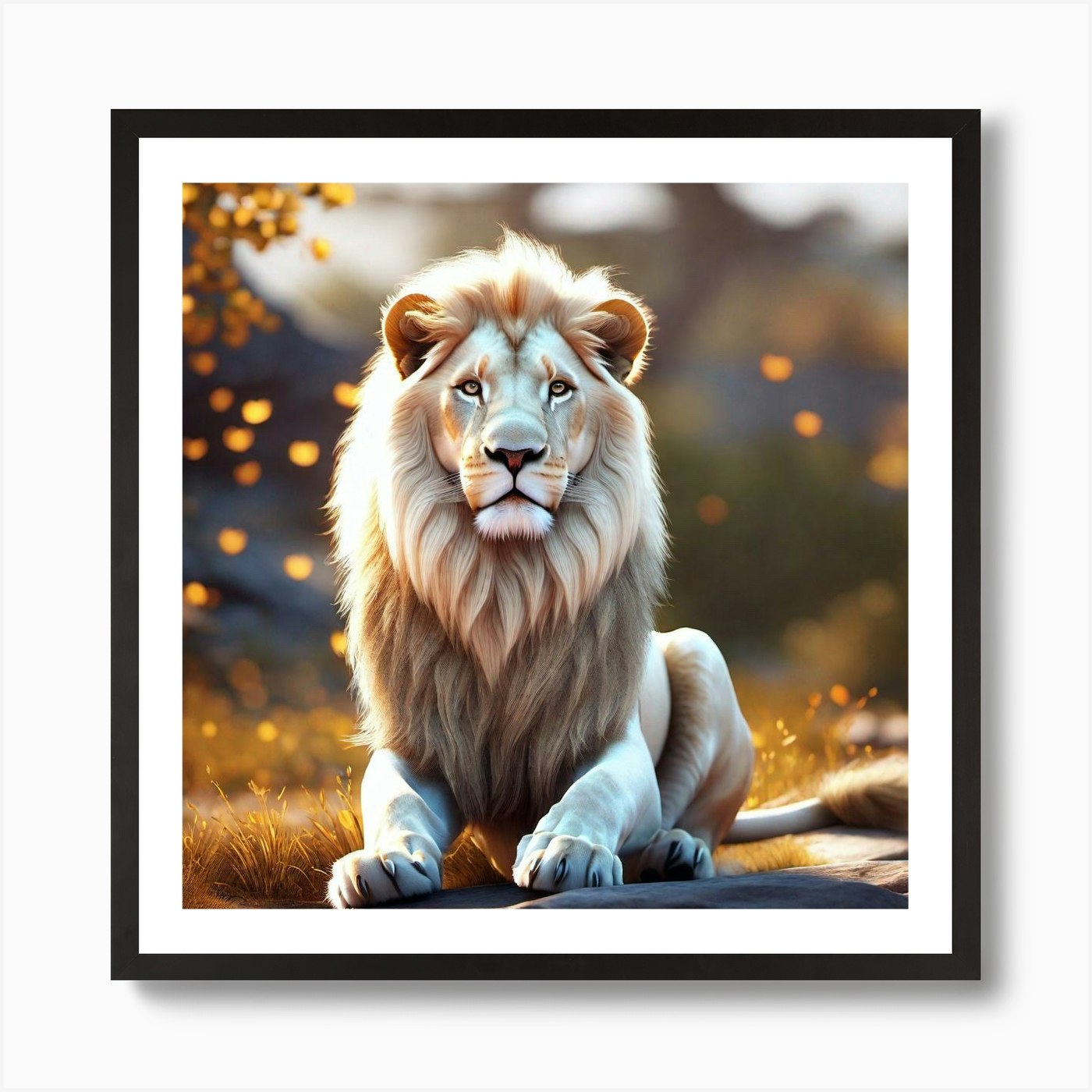 Lion art 32 Art Print Framed Wall Art Poster Canvas Print Picture