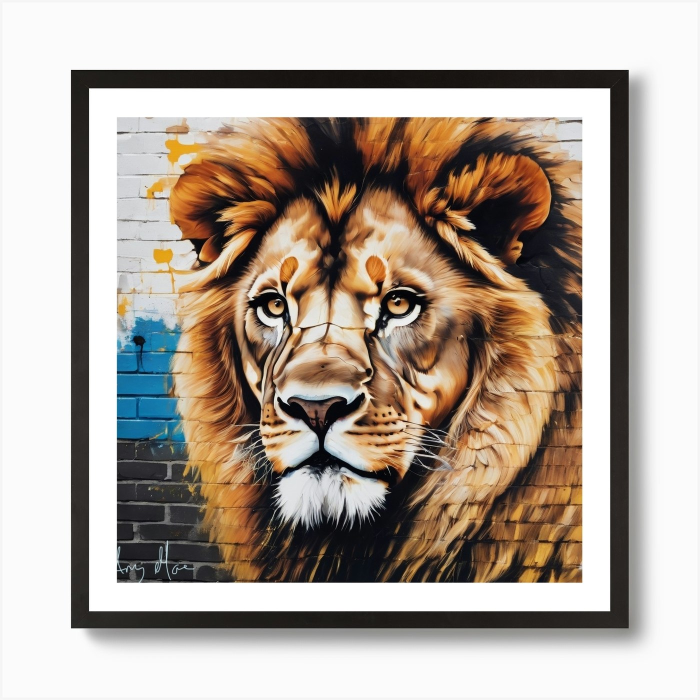 Lion wall mural Art Print Framed Wall Art Poster Canvas Print Picture