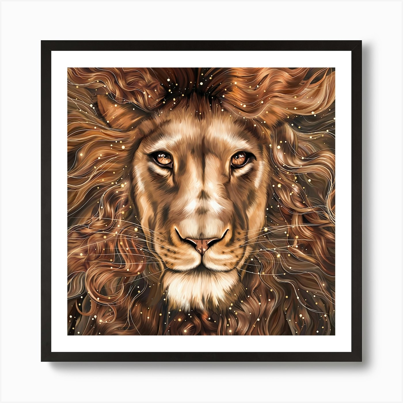 Leo (Lion) Art Print Framed Wall Art Poster Canvas Print Picture