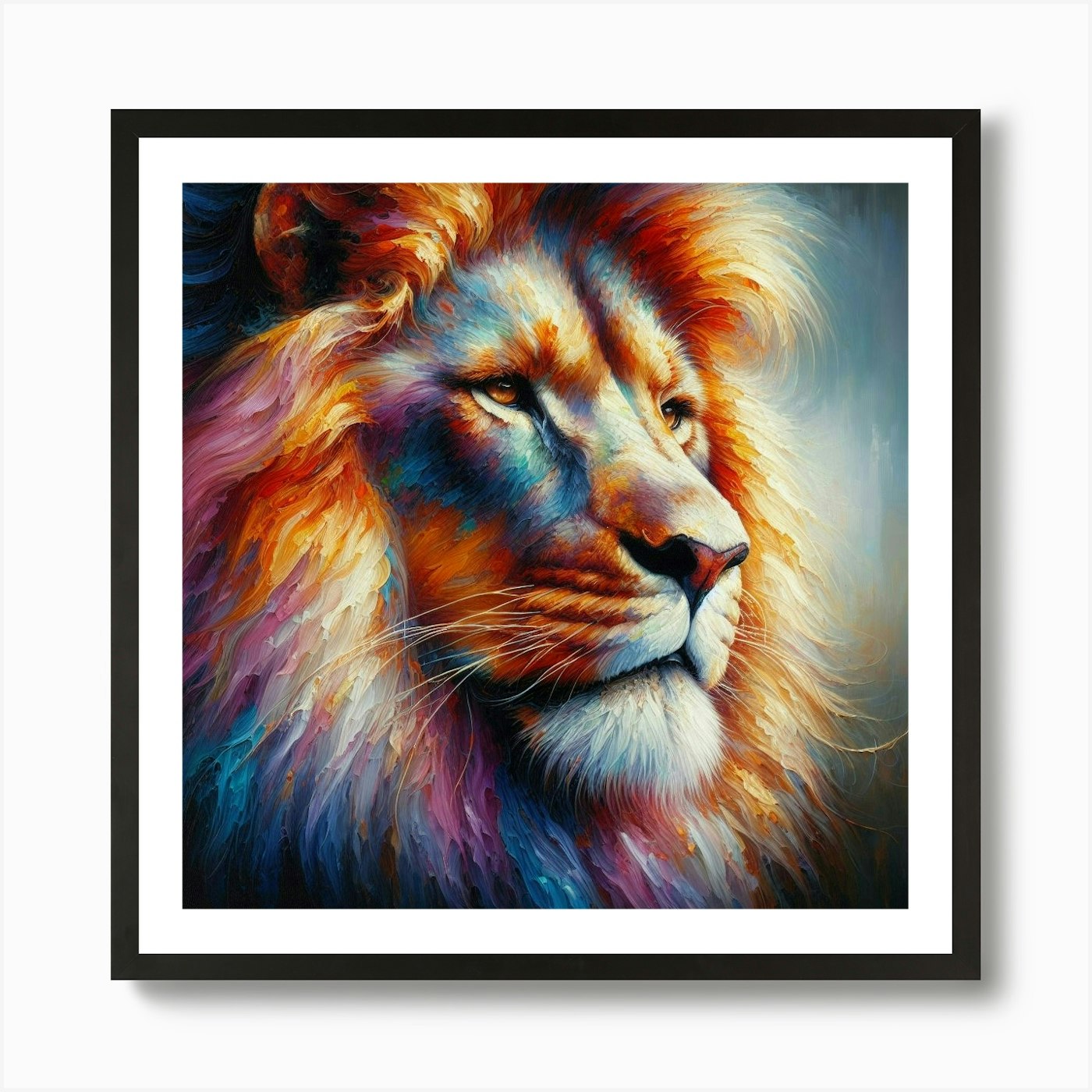 Lion Painting 2 Art Print Framed Wall Art Poster Canvas Print Picture