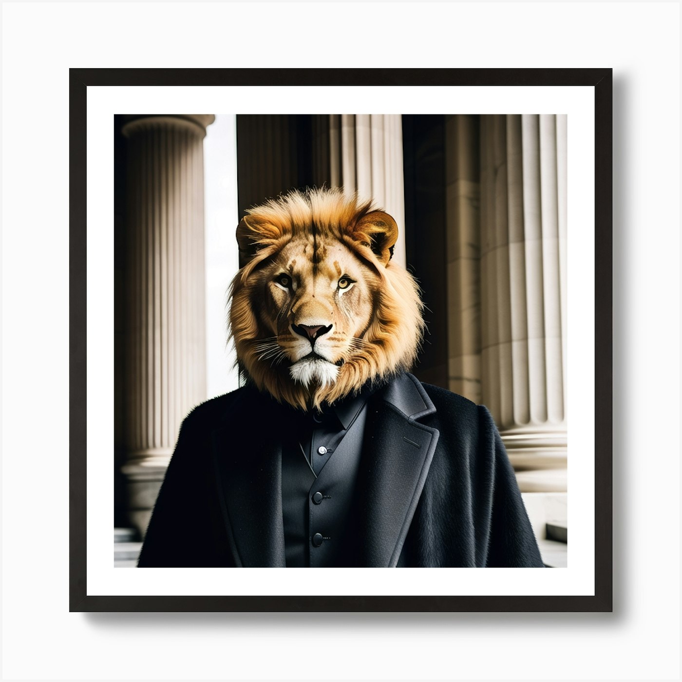 Lion head 2 Art Print Framed Wall Art Poster Canvas Print Picture