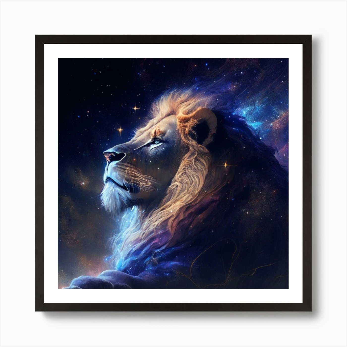 the lion Art Print Framed Wall Art Poster Canvas Print Picture
