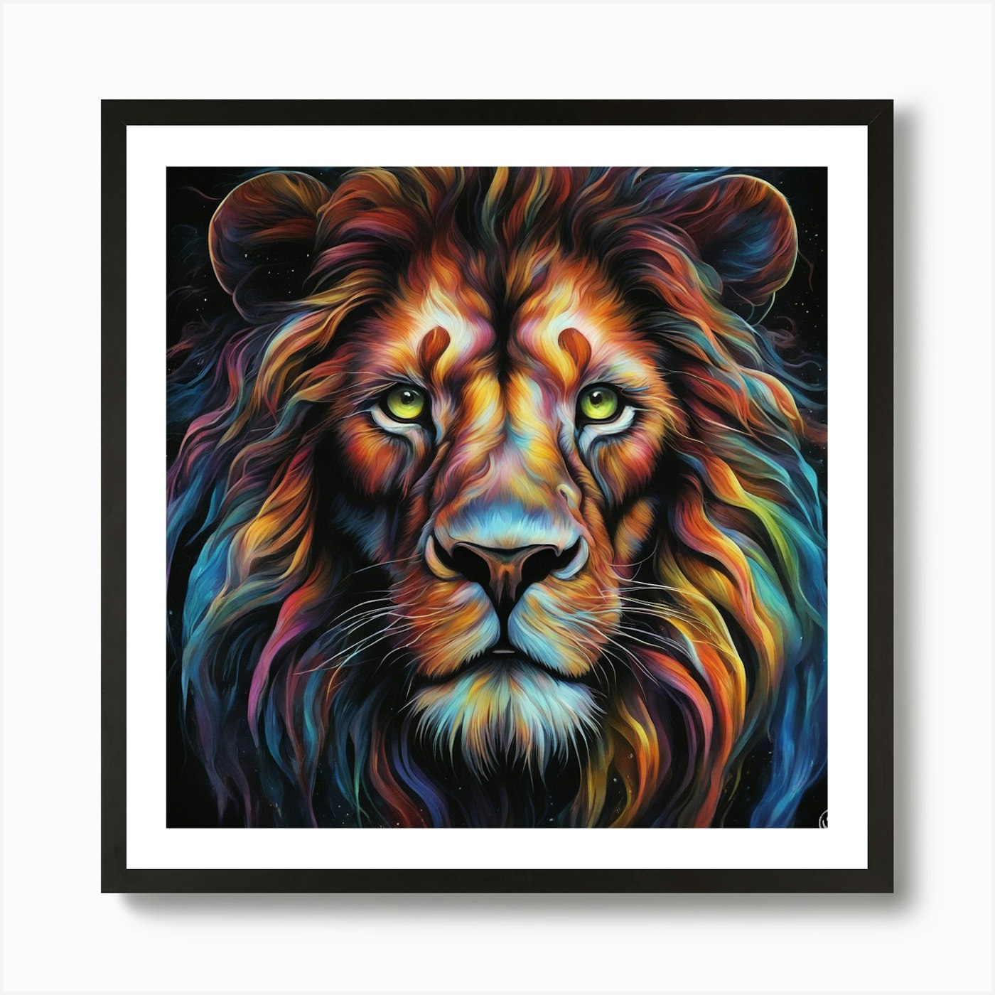 Lion963 Art Print Framed Wall Art Poster Canvas Print Picture