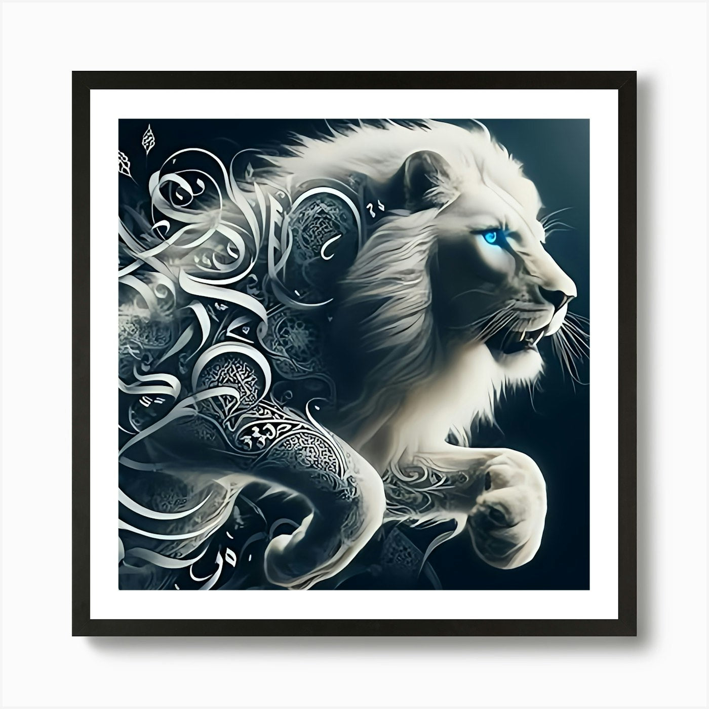 Lion Art Art Print Framed Wall Art Poster Canvas Print Picture