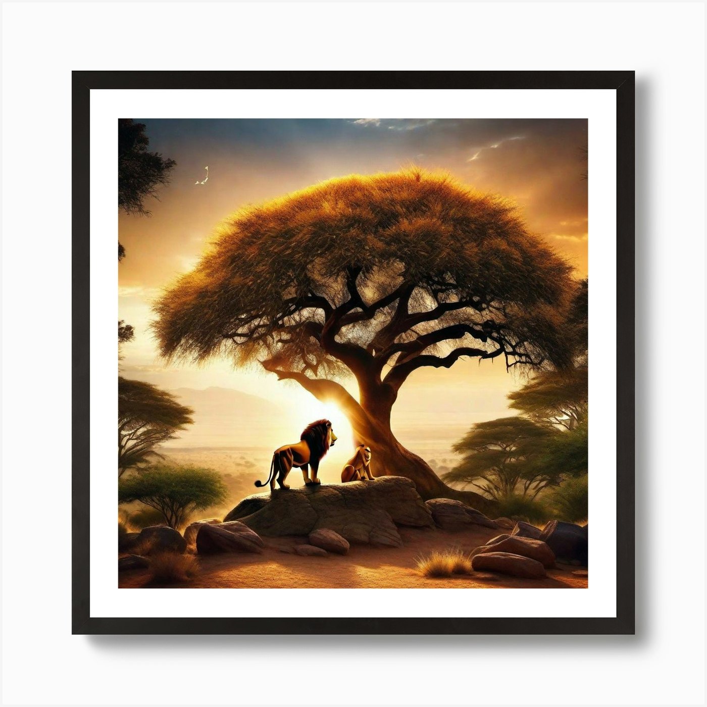 Lion King 32 Art Print Framed Wall Art Poster Canvas Print Picture