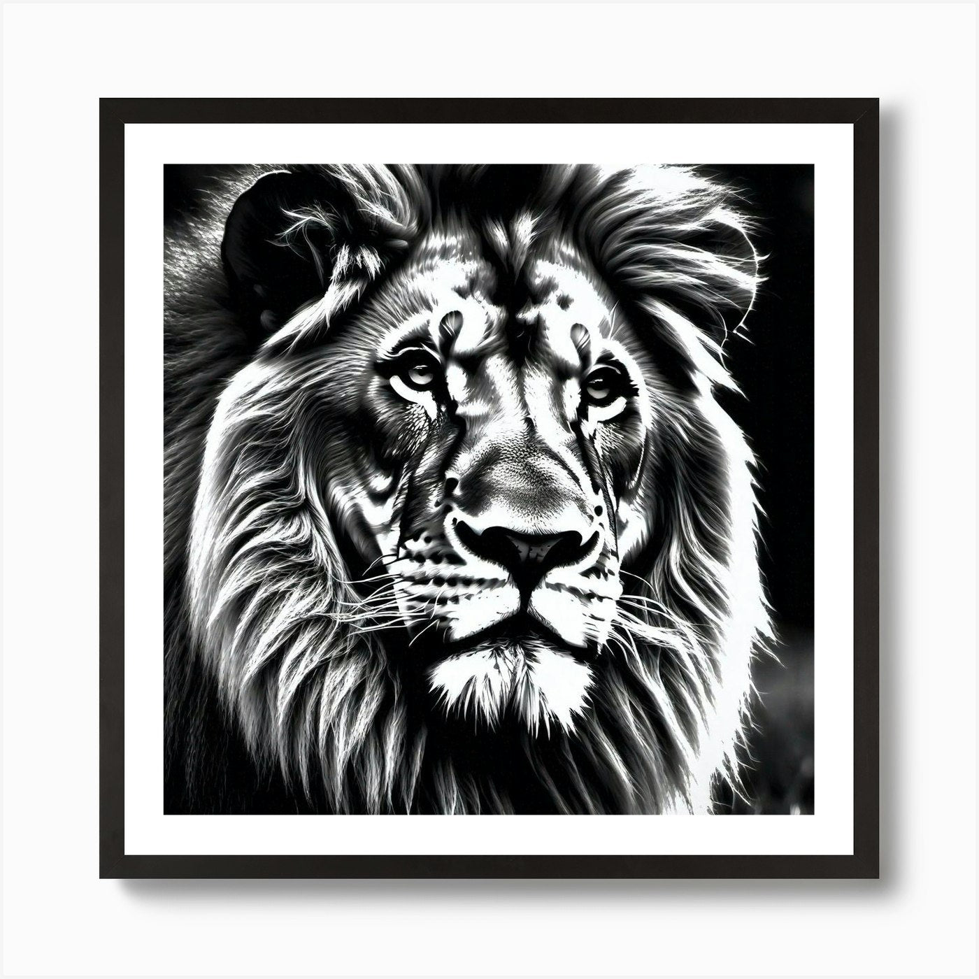 Lion art 84 Art Print Framed Wall Art Poster Canvas Print Picture