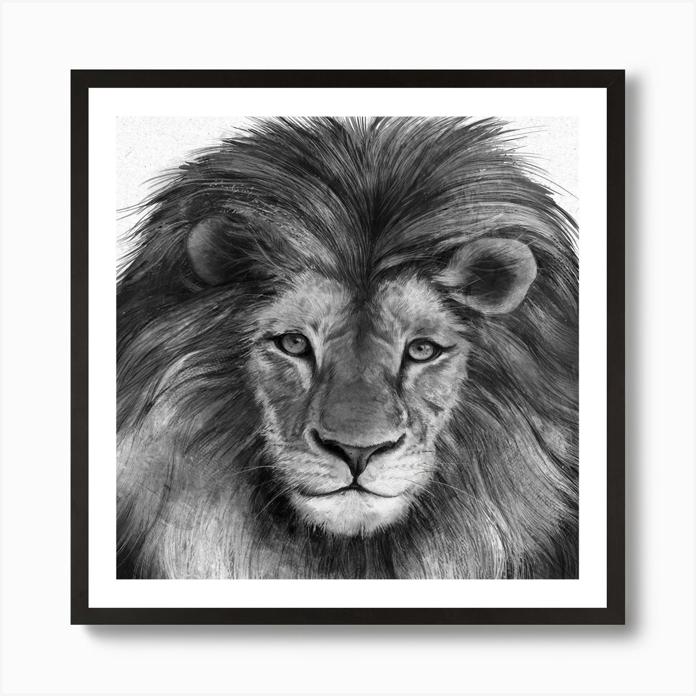Lions Art Print Framed Wall Art Poster Canvas Print Picture