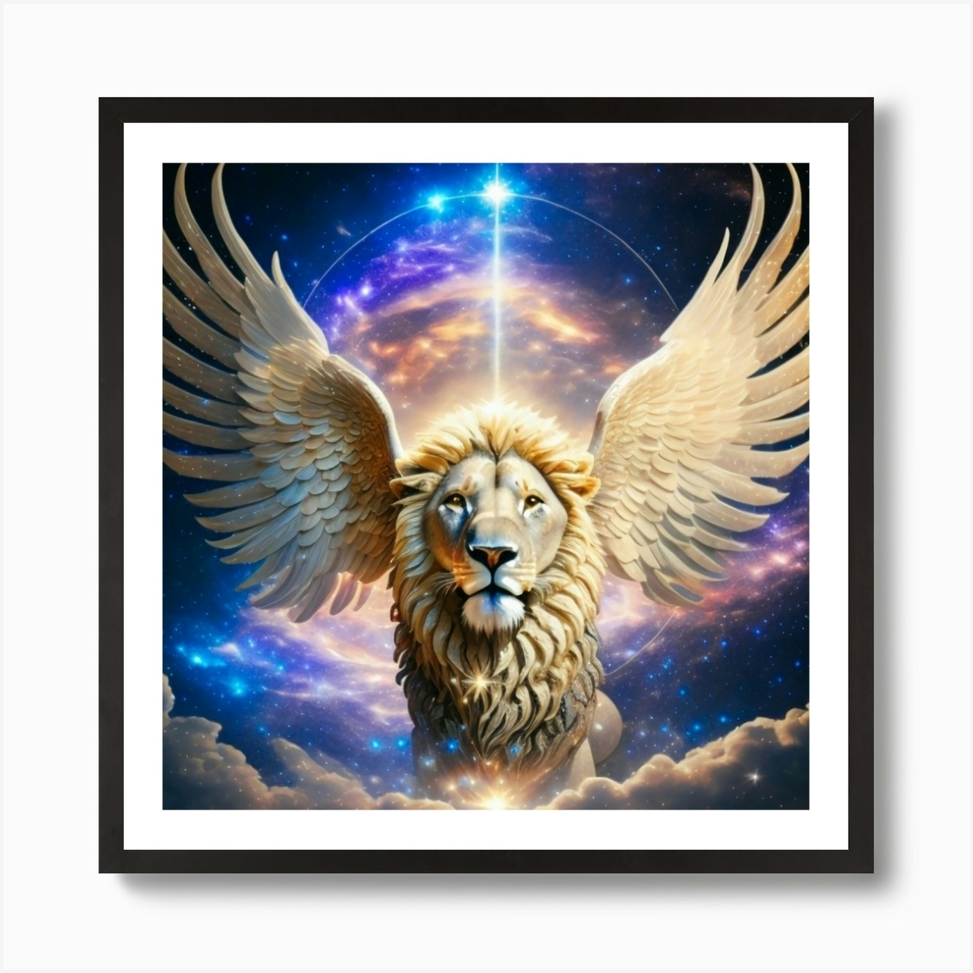 Lion portal Art Print Framed Wall Art Poster Canvas Print Picture