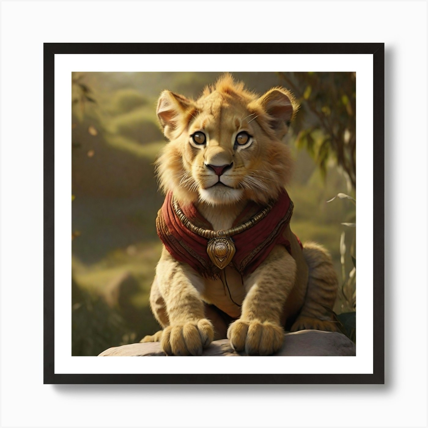 Lion King Art Print Framed Wall Art Poster Canvas Print Picture