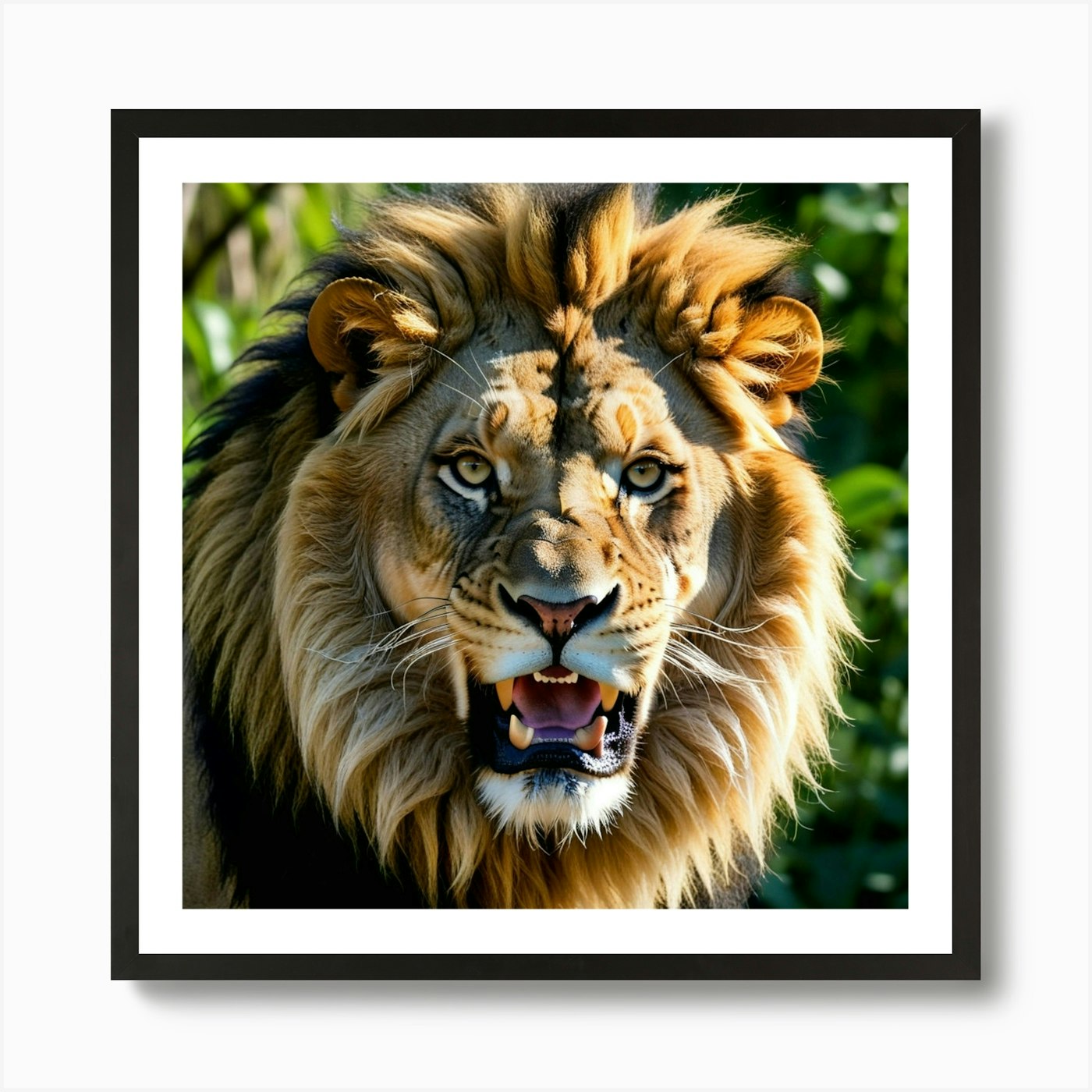 Lion photo Art Print Framed Wall Art Poster Canvas Print Picture