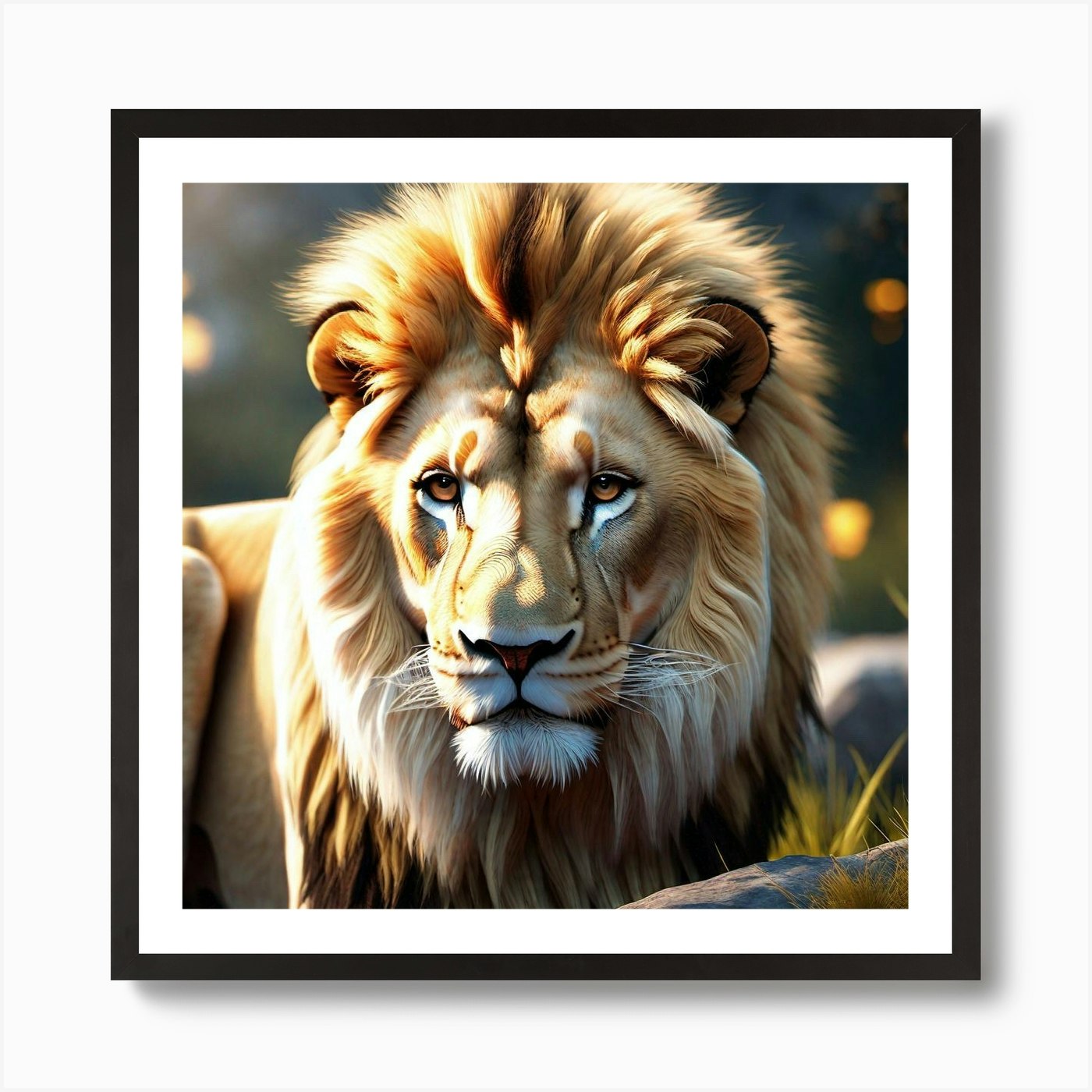 Lion art 30 Art Print Framed Wall Art Poster Canvas Print Picture