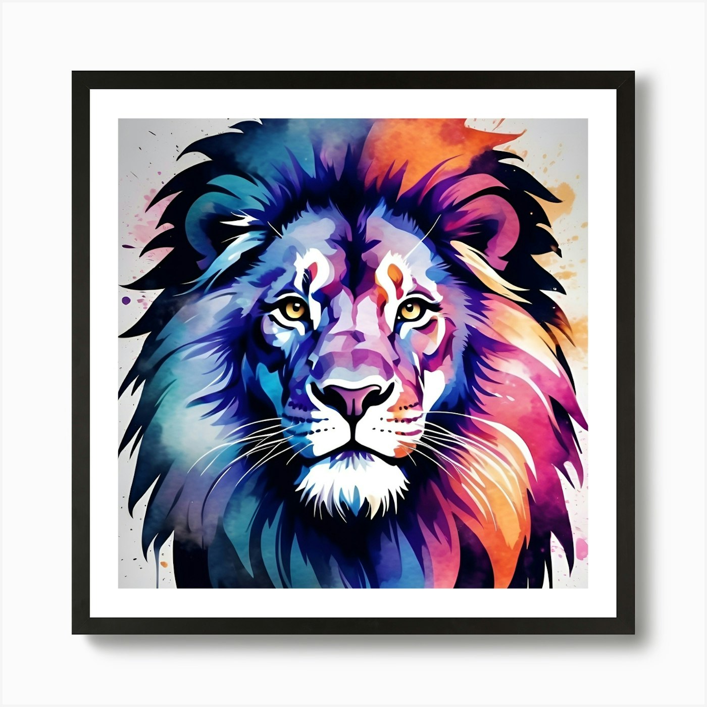 Design lion Art Print Framed Wall Art Poster Canvas Print Picture