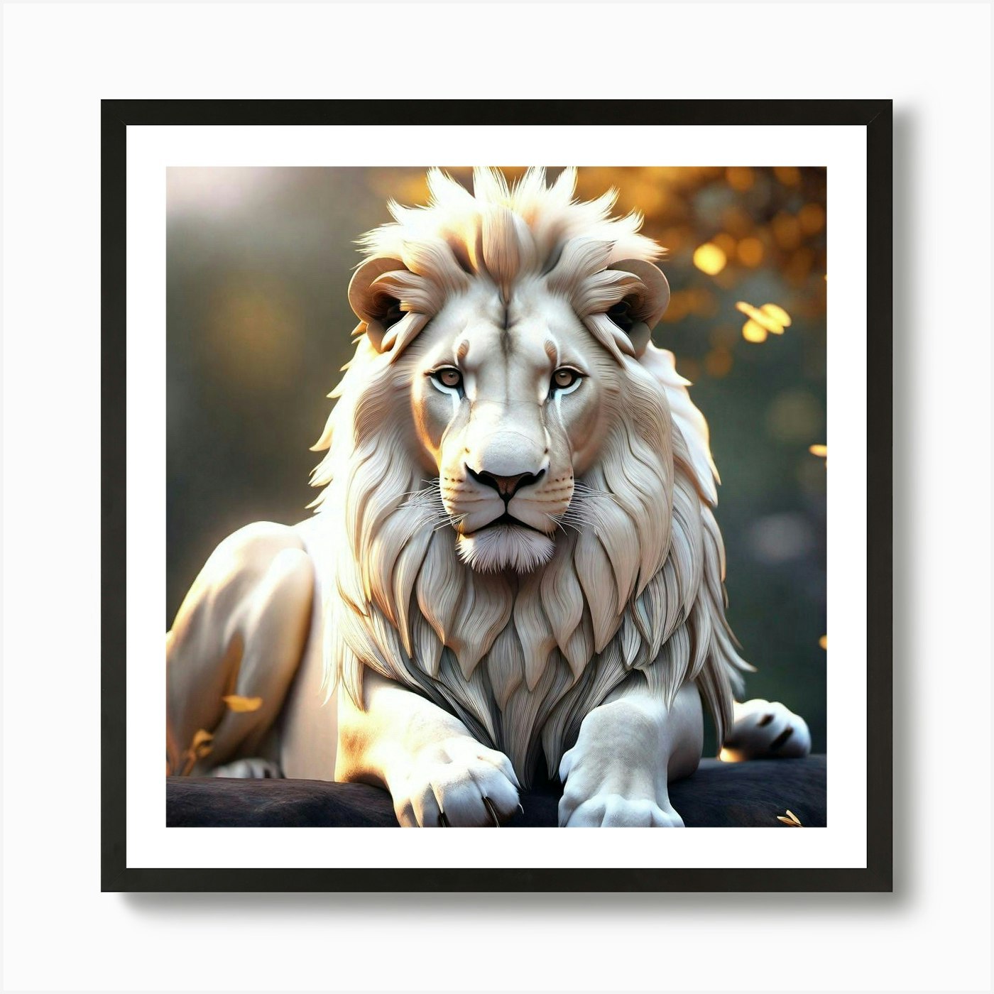 Lion art 33 Art Print Framed Wall Art Poster Canvas Print Picture