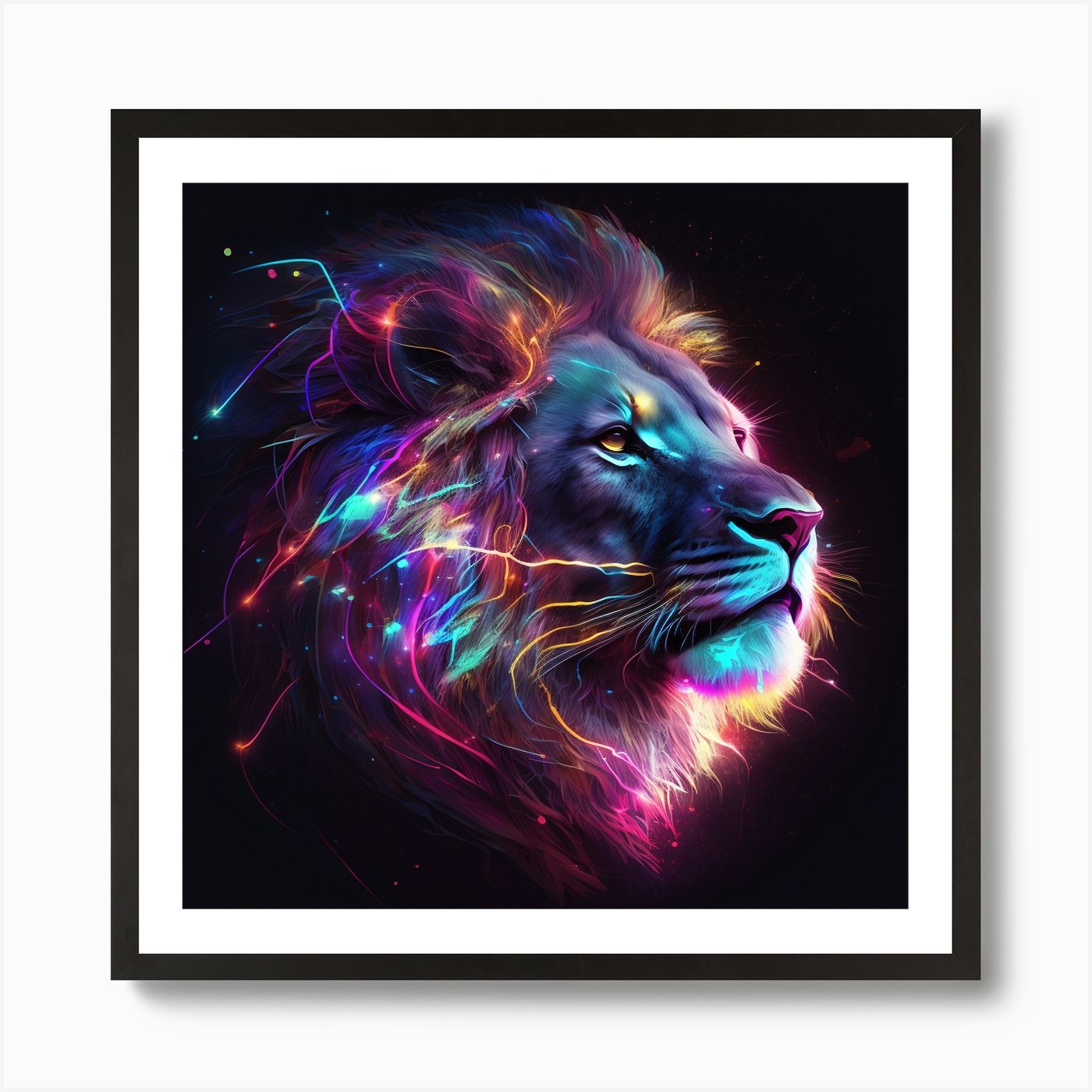 Lion Art 1 Art Print Framed Wall Art Poster Canvas Print Picture
