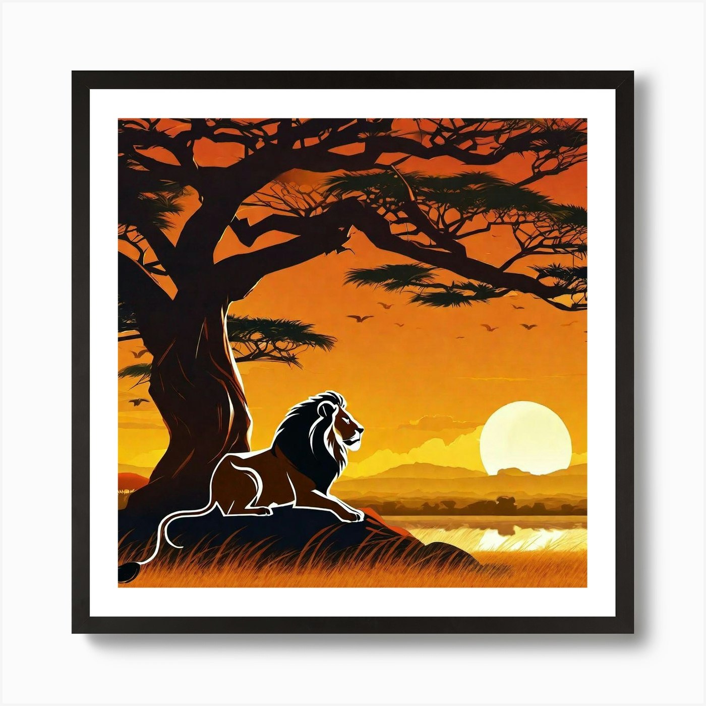 Lion King 3 Art Print Framed Wall Art Poster Canvas Print Picture