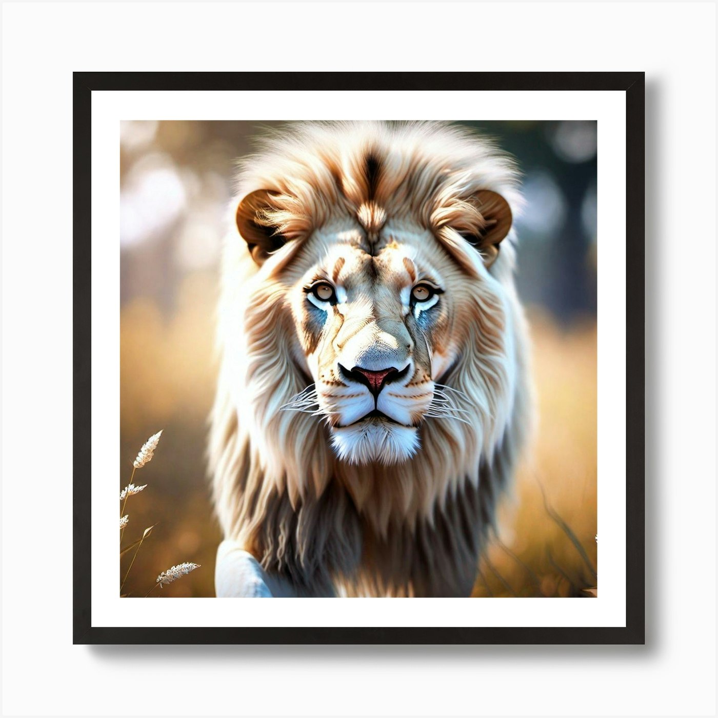 Lion art 31 Art Print Framed Wall Art Poster Canvas Print Picture