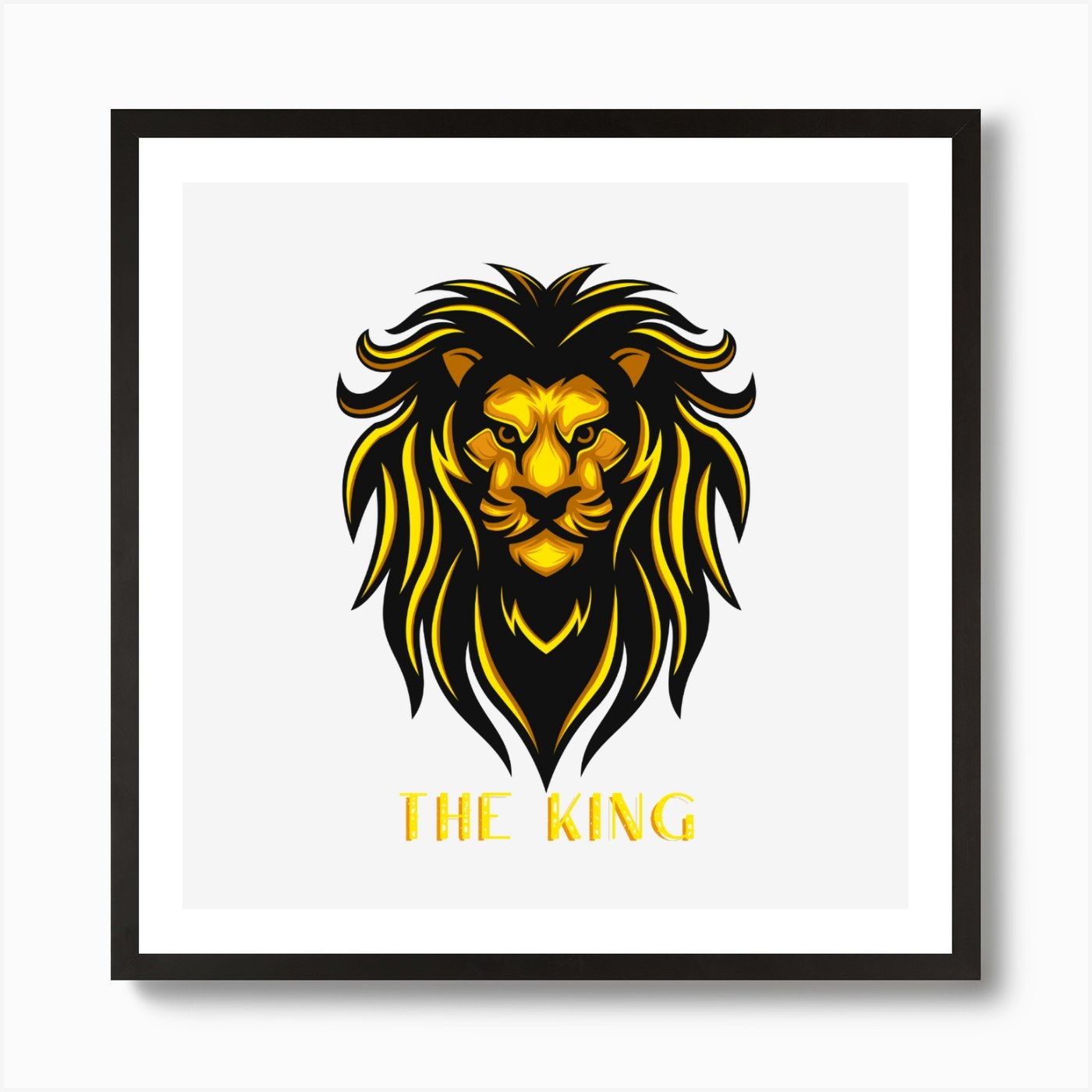 The king lions Art Print Framed Wall Art Poster Canvas Print Picture