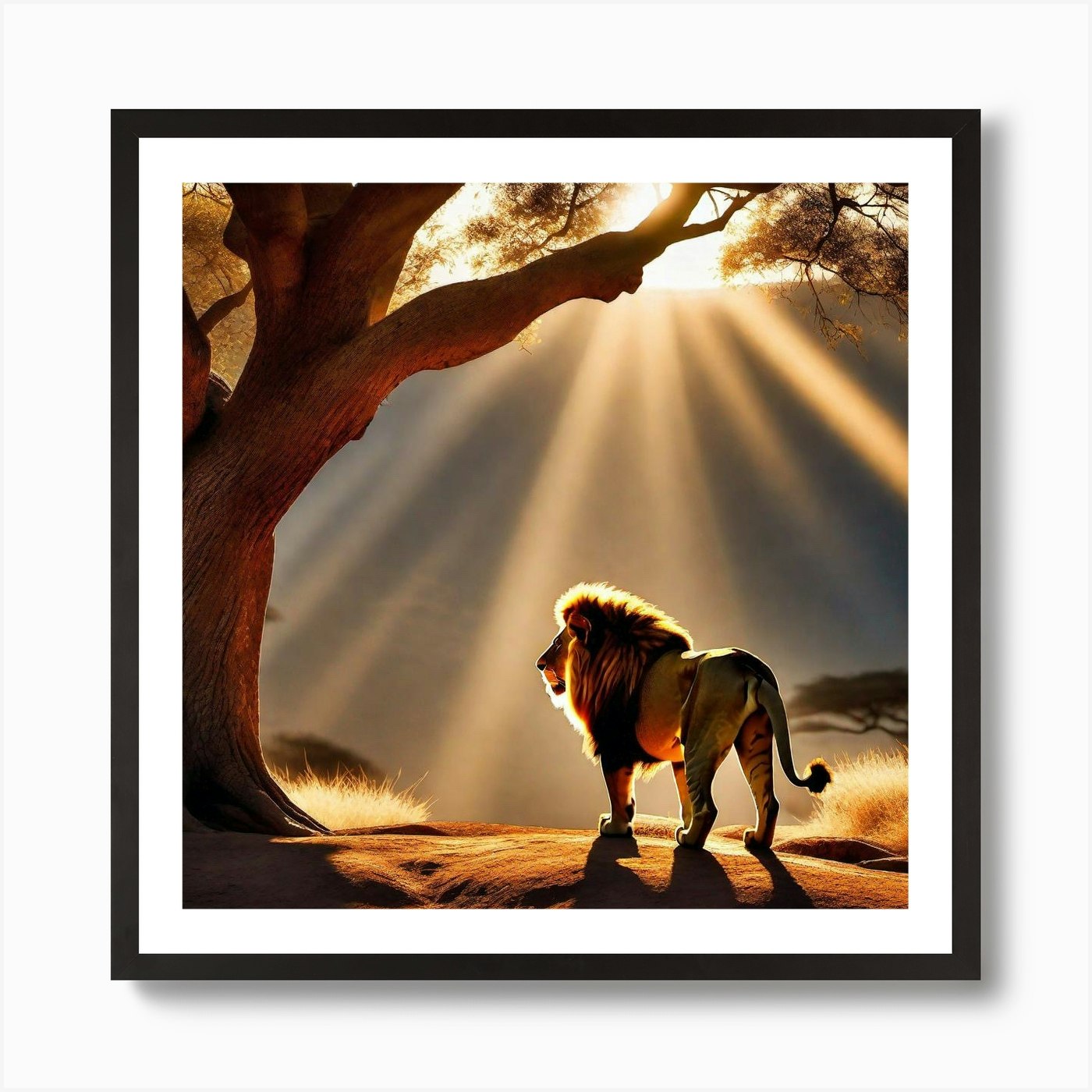 Lion King 9 Art Print Framed Wall Art Poster Canvas Print Picture
