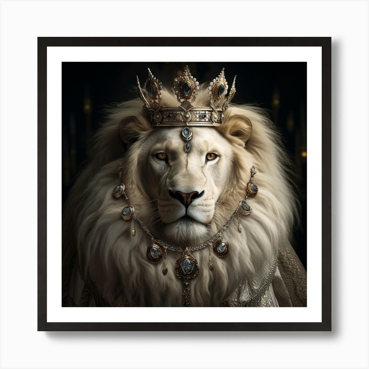 Lion Kinggg #4-Juangisme Art Print Framed Wall Art Poster Canvas Print Picture