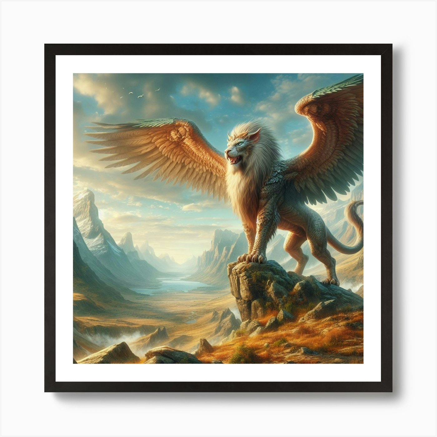 Lion ii Art Print Framed Wall Art Poster Canvas Print Picture