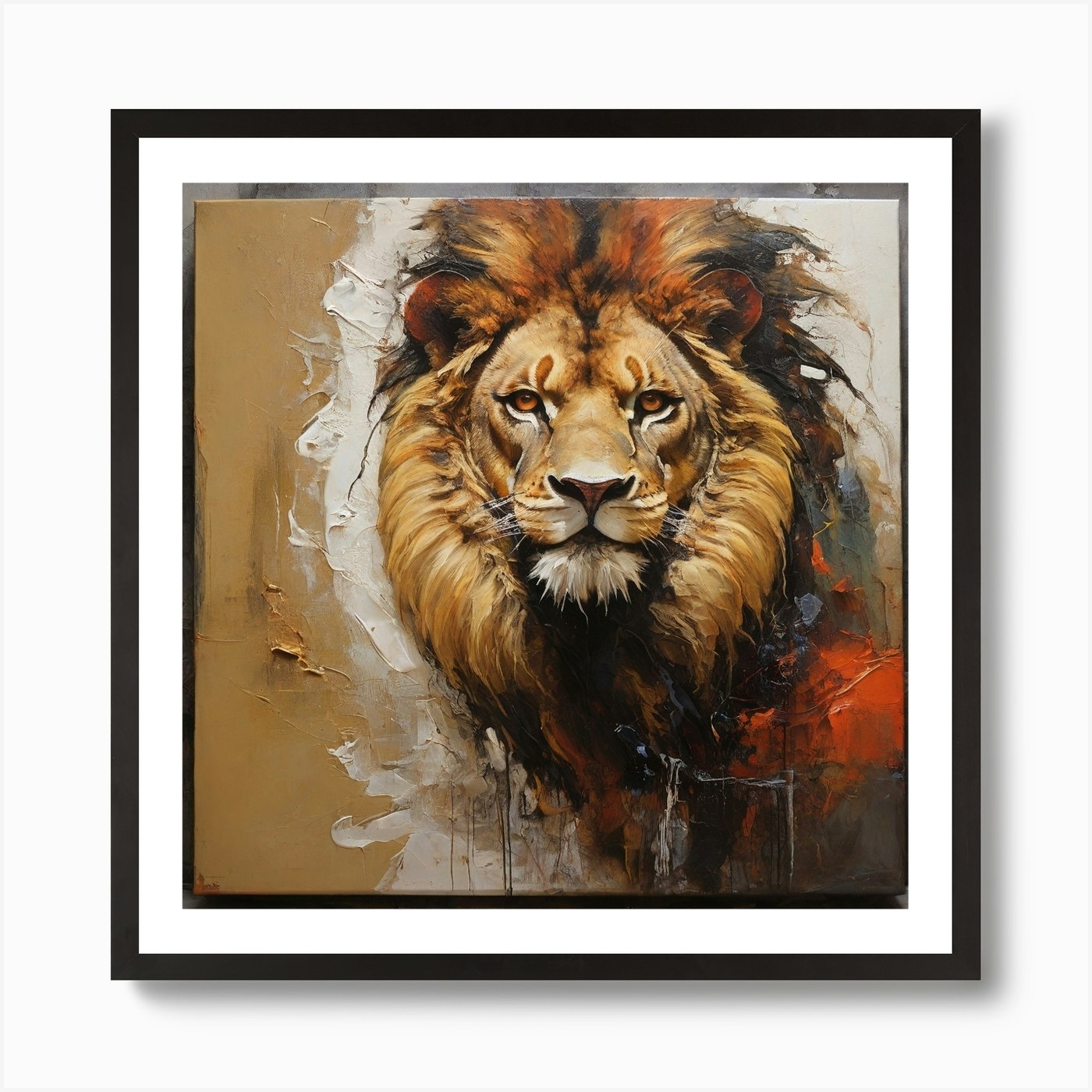 Lion 1 1 Art Print Framed Wall Art Poster Canvas Print Picture