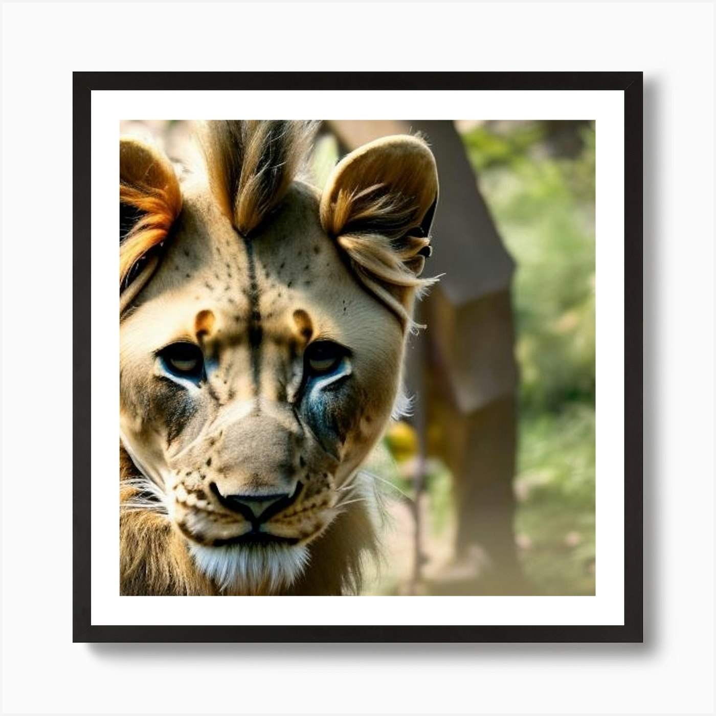 Lion Art Print Framed Wall Art Poster Canvas Print Picture