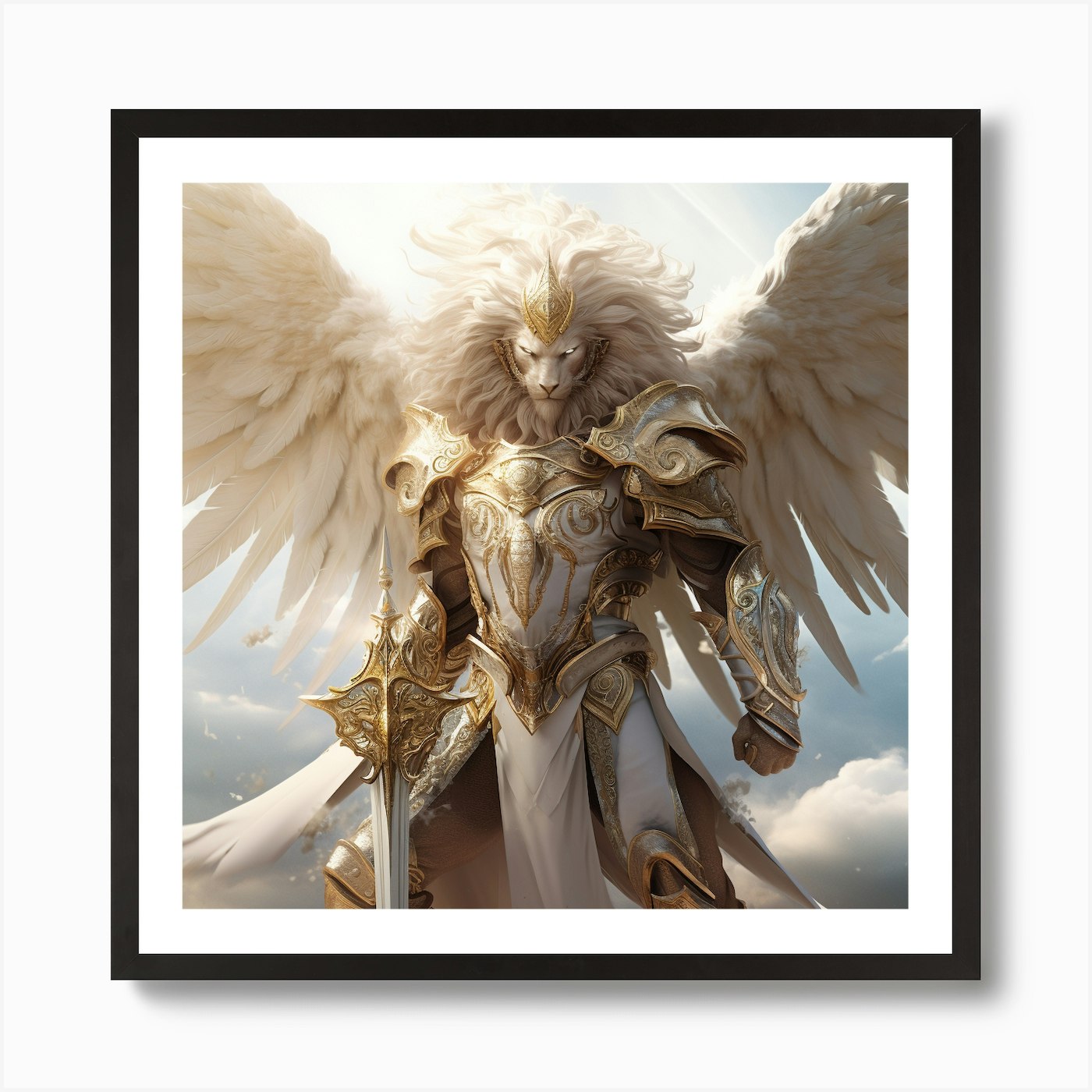 Lion Kinggg #9-Juangisme Art Print Framed Wall Art Poster Canvas Print Picture
