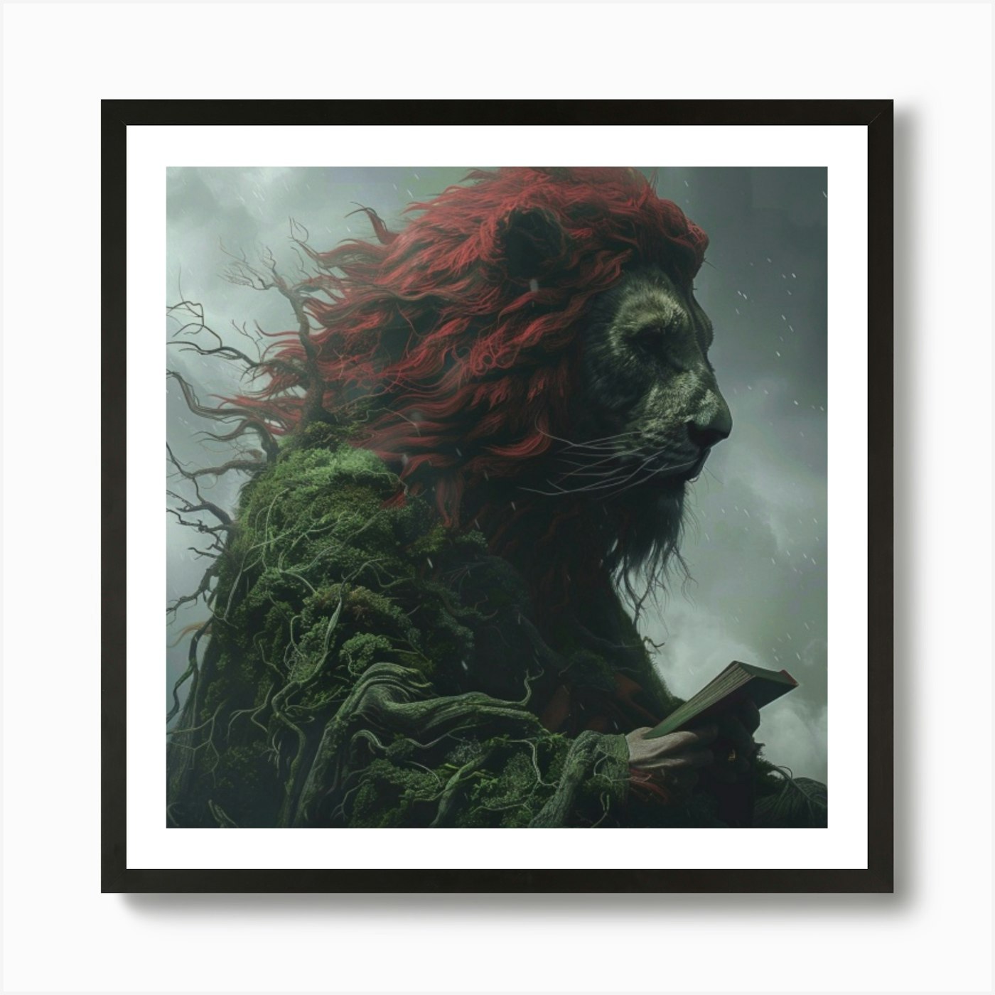 Lion Of The Forest 1 Art Print Framed Wall Art Poster Canvas Print Picture