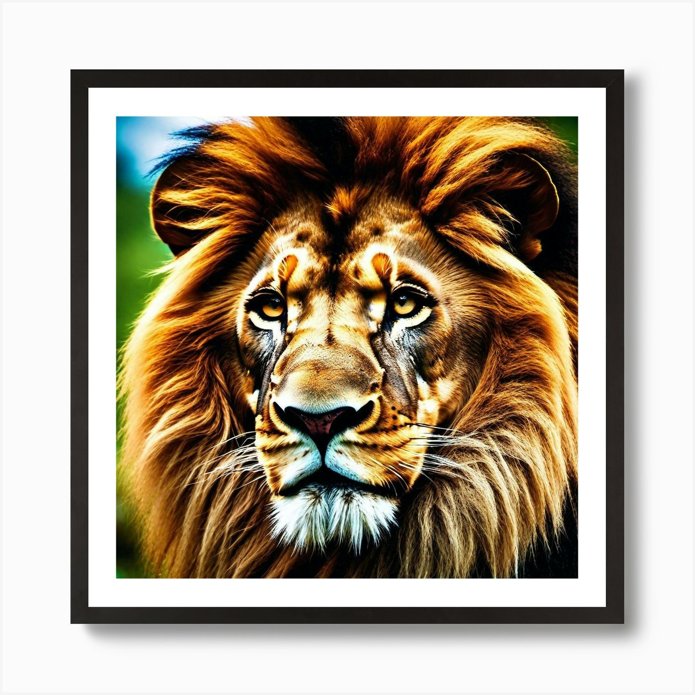 Lion art 24 Art Print Framed Wall Art Poster Canvas Print Picture
