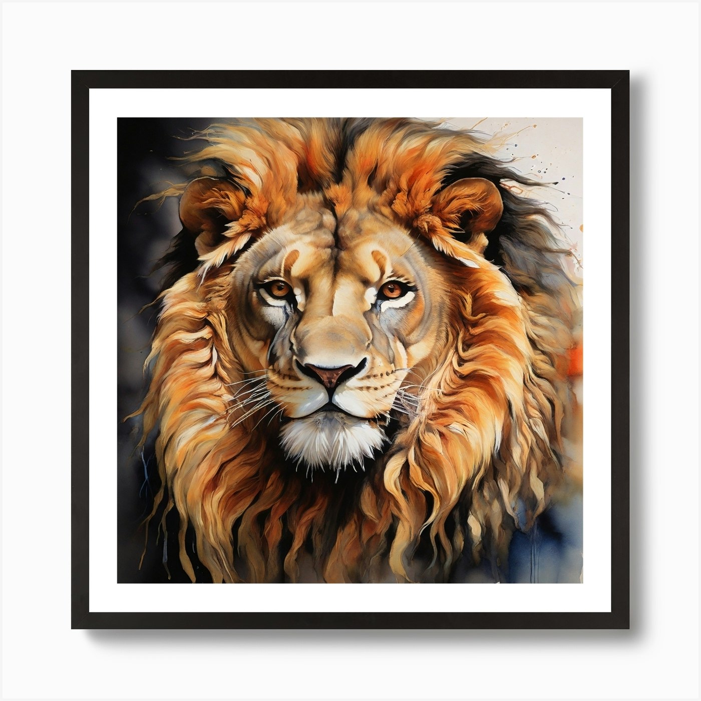 Lion Canvas Art Art Print Framed Wall Art Poster Canvas Print Picture