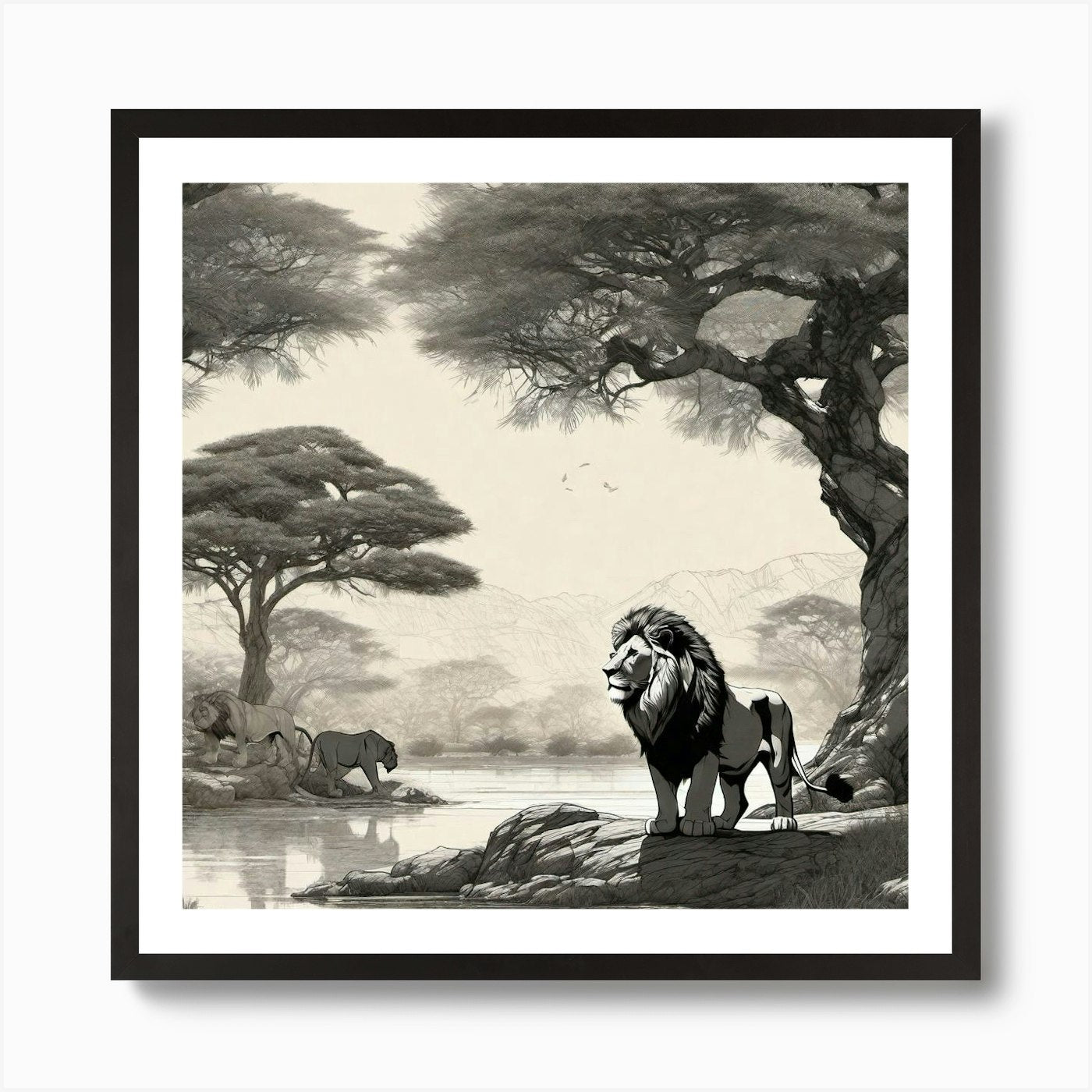 Lion King 27 Art Print Framed Wall Art Poster Canvas Print Picture