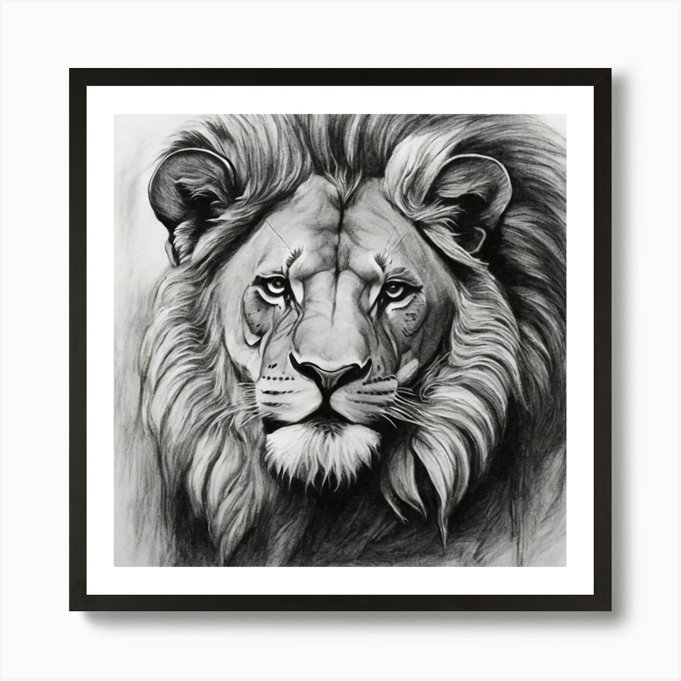 Lion 1 Art Print Framed Wall Art Poster Canvas Print Picture