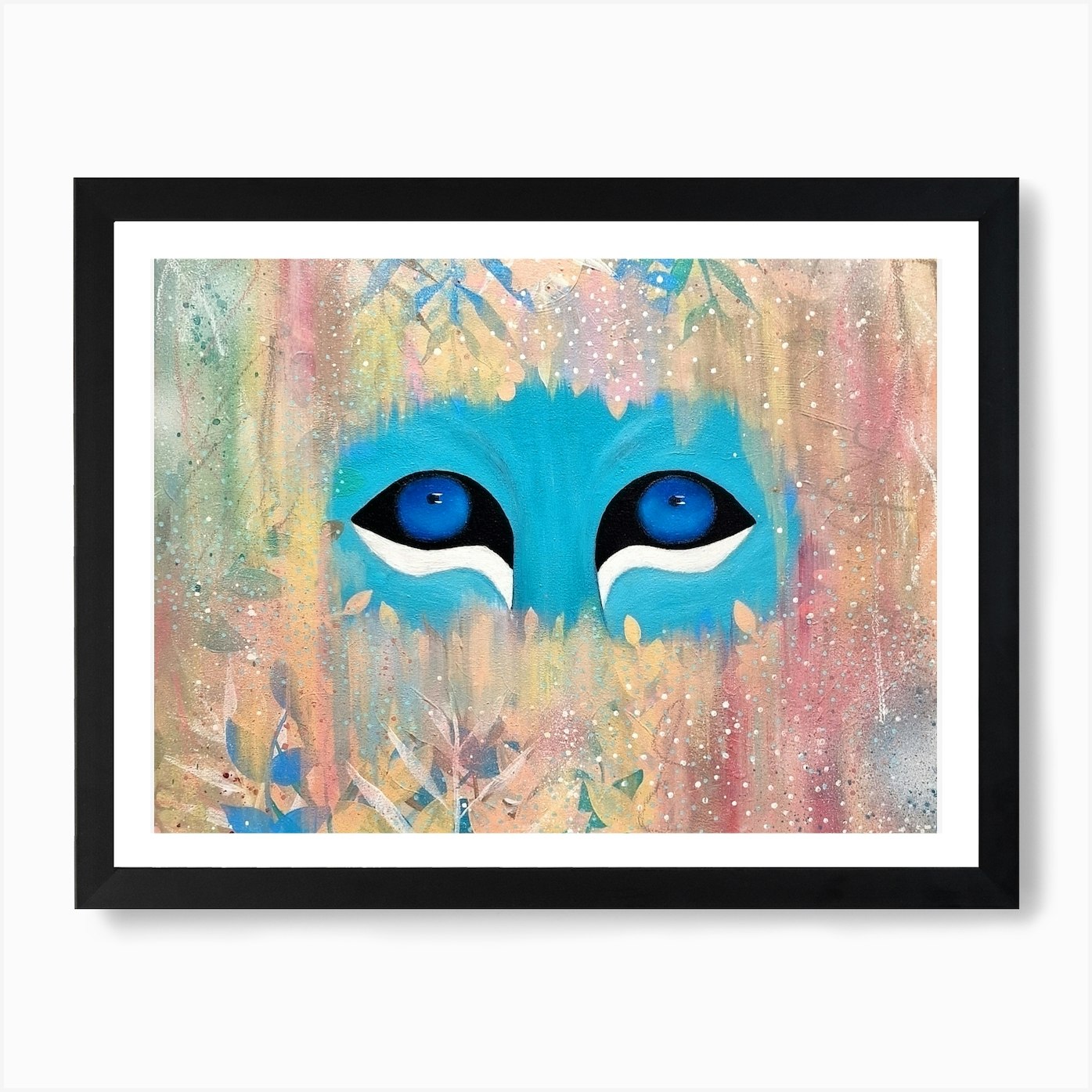 Lion Eyes Art Print Framed Wall Art Poster Canvas Print Picture
