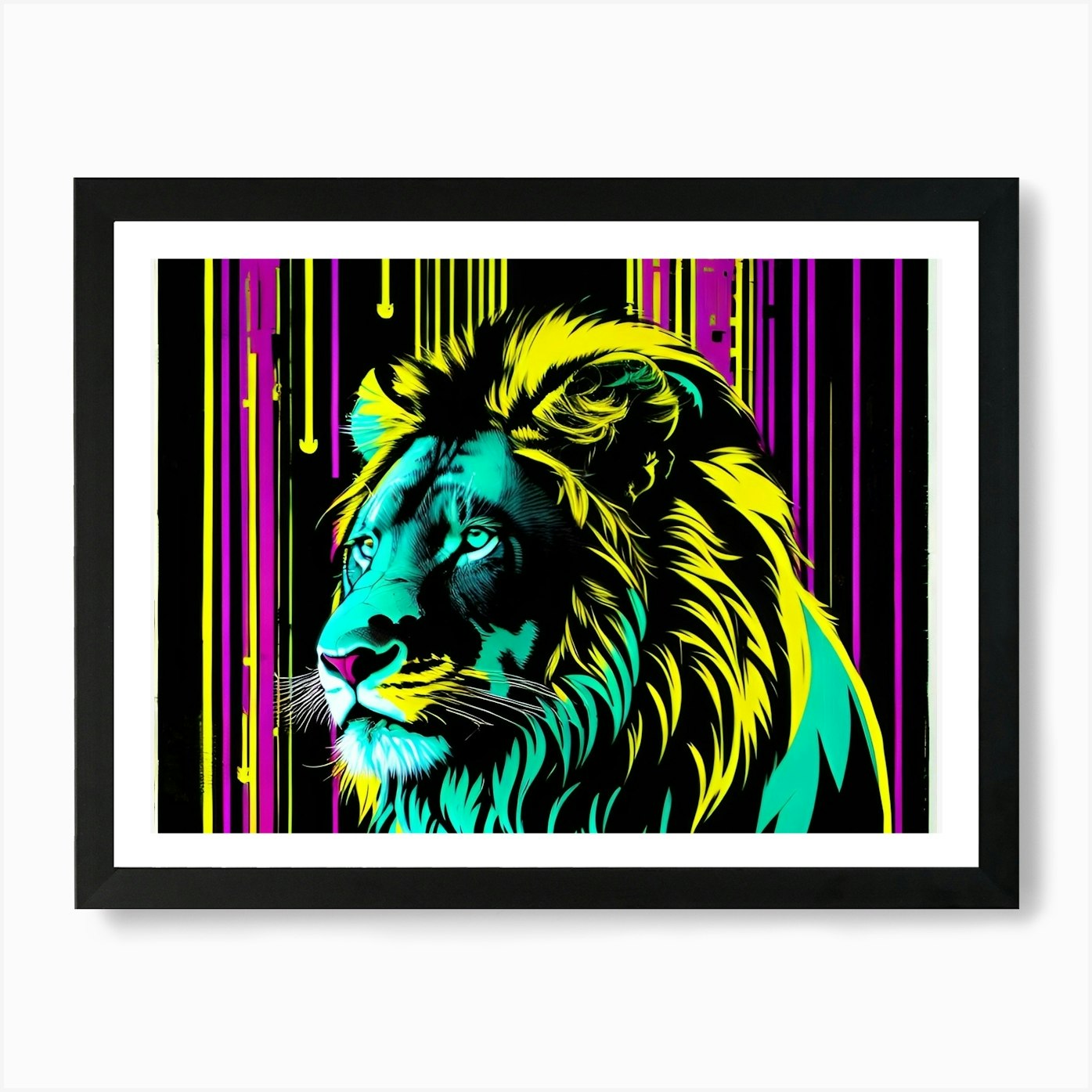 Lion Poster Art Print Framed Wall Art Poster Canvas Print Picture