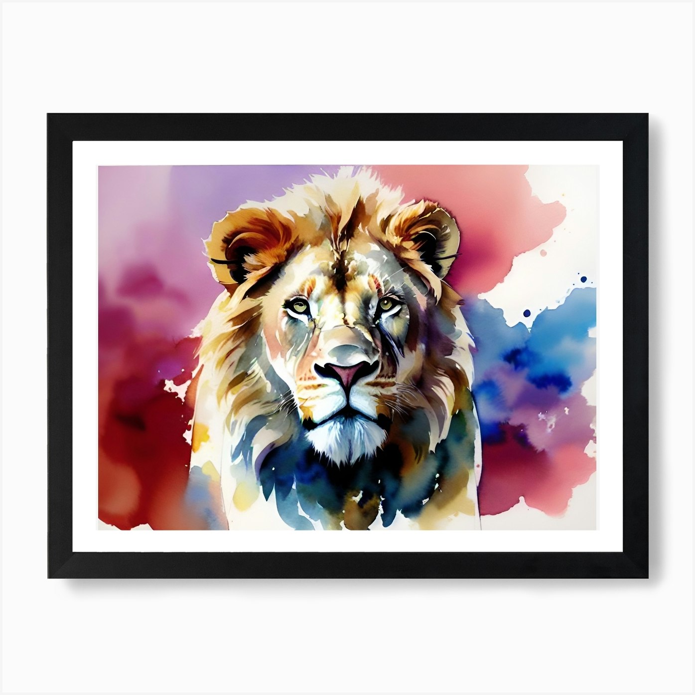 Lion Painting 106 Art Print Framed Wall Art Poster Canvas Print Picture