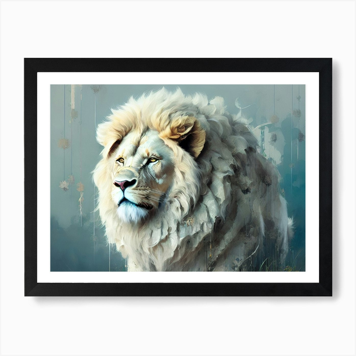 Lion art 51 Art Print Framed Wall Art Poster Canvas Print Picture